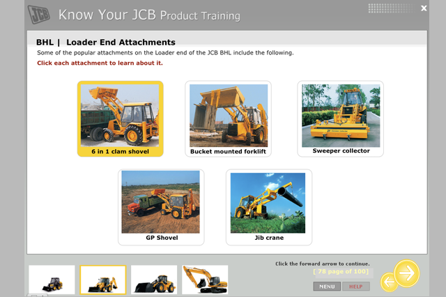 JCB eLearning for sales