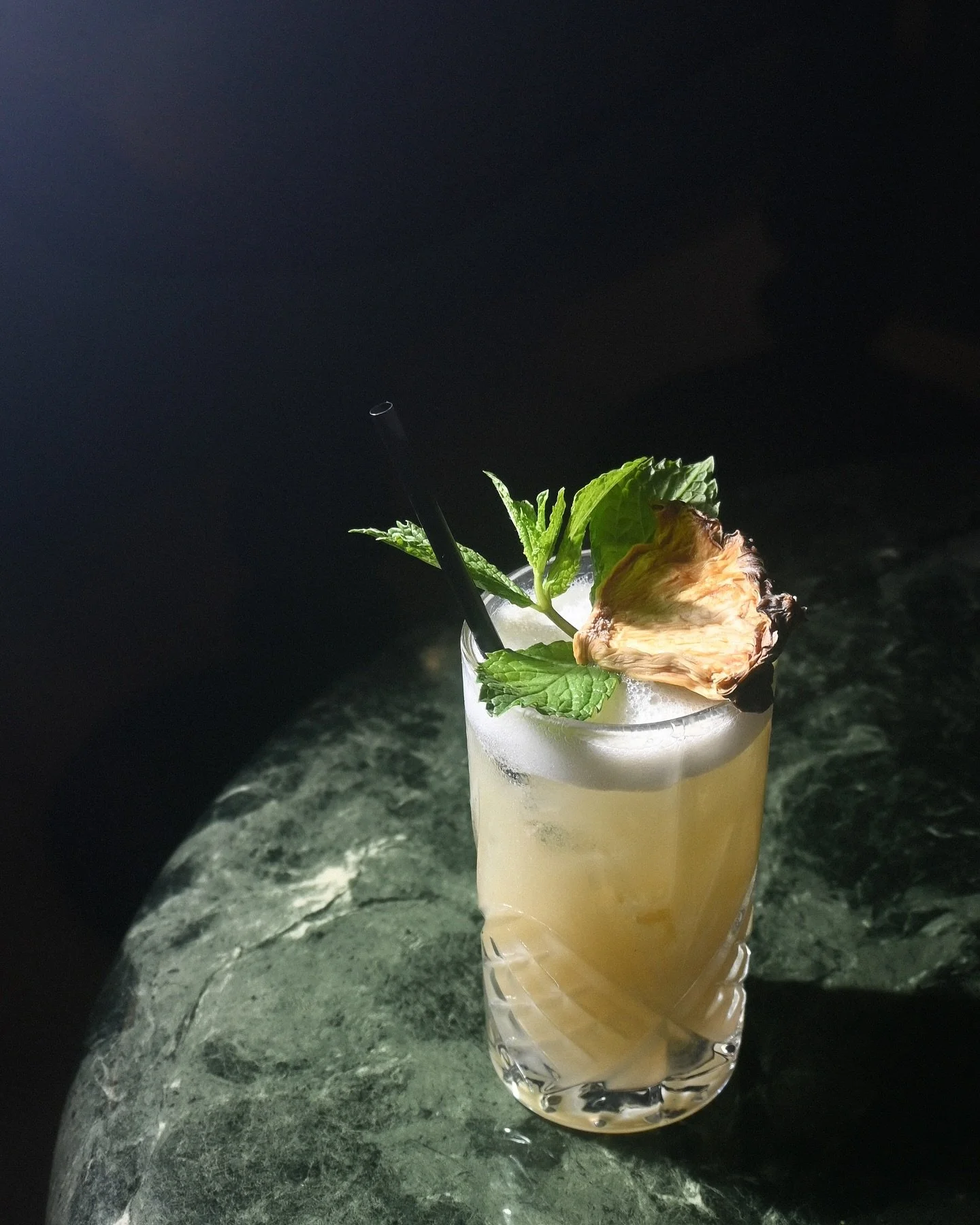 Golden hour in a glass.
Rum, pineapple, pandan, coconut, and lemon &mdash; our Summer in Hayama is sunshine with a tropical twist.