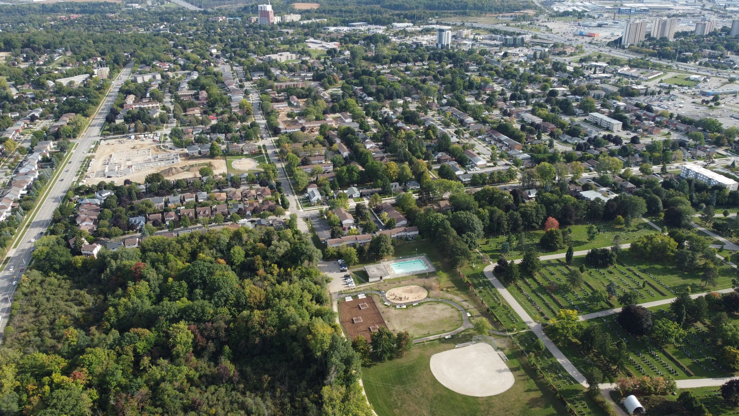 Kitchener Ward 2 Idlewood Park, from above