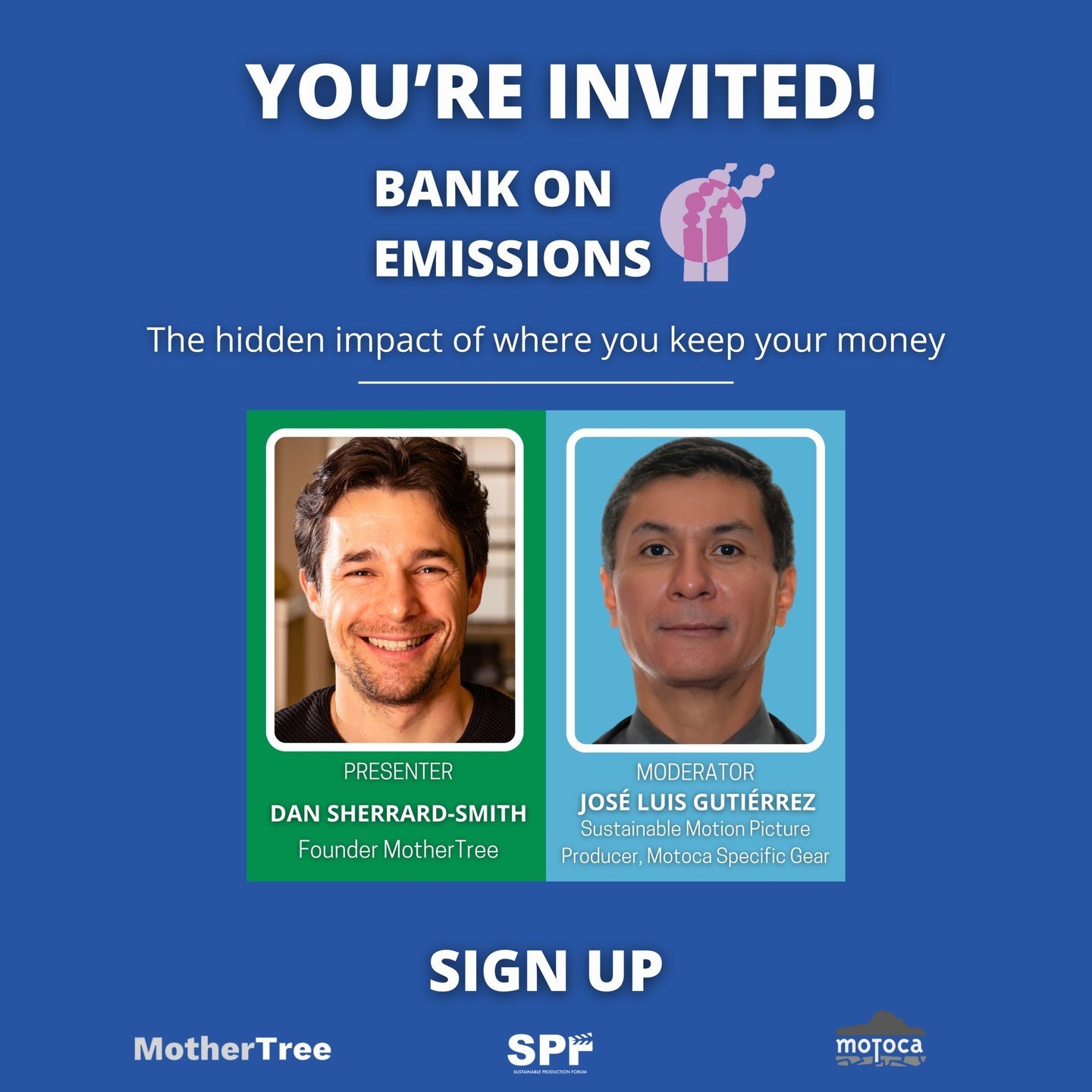 Are your investments blooming green, or hiding a dirty secret? 
Click and join us for a FREE VIRTUAL webinar. Accessible worldwide! 

On April 25th, join Dan Sherrard-Smith from MotherTree and Jos&eacute; Luis Guti&eacute;rrez from Motoca in this vir