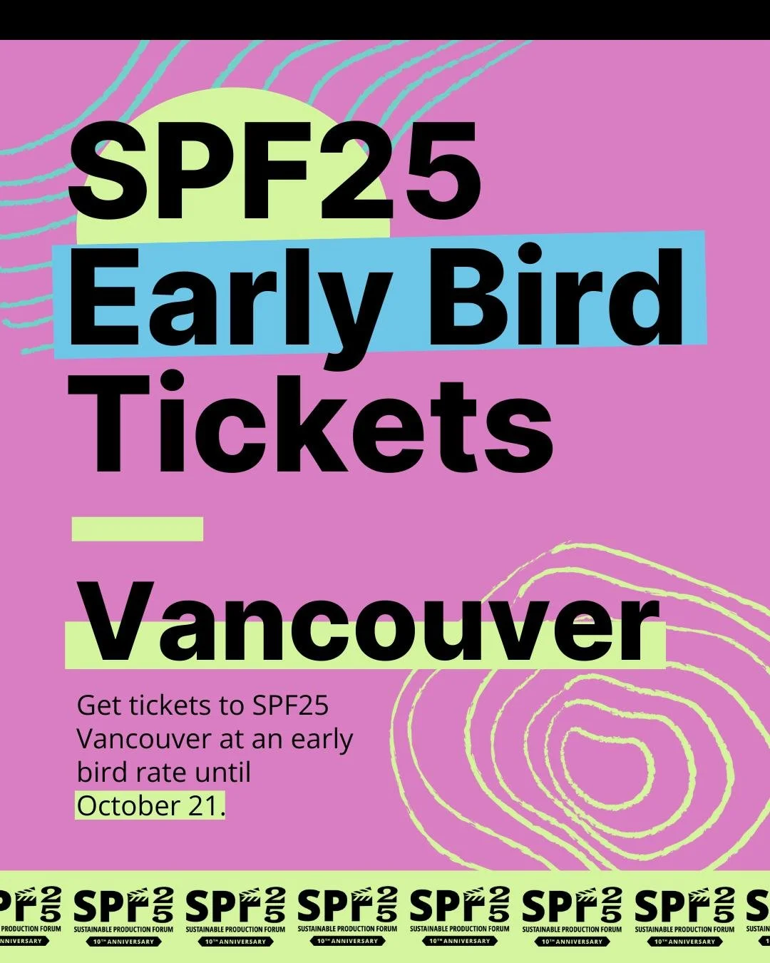 🐦 Early bird tickets for SPF25 Vancouver are now available! 🐦

Curious to know more about the intersection between sustainability and the creative industries? 

Join us at SPF25 Vancouver to explore dynamic sessions on climate storytelling, circula