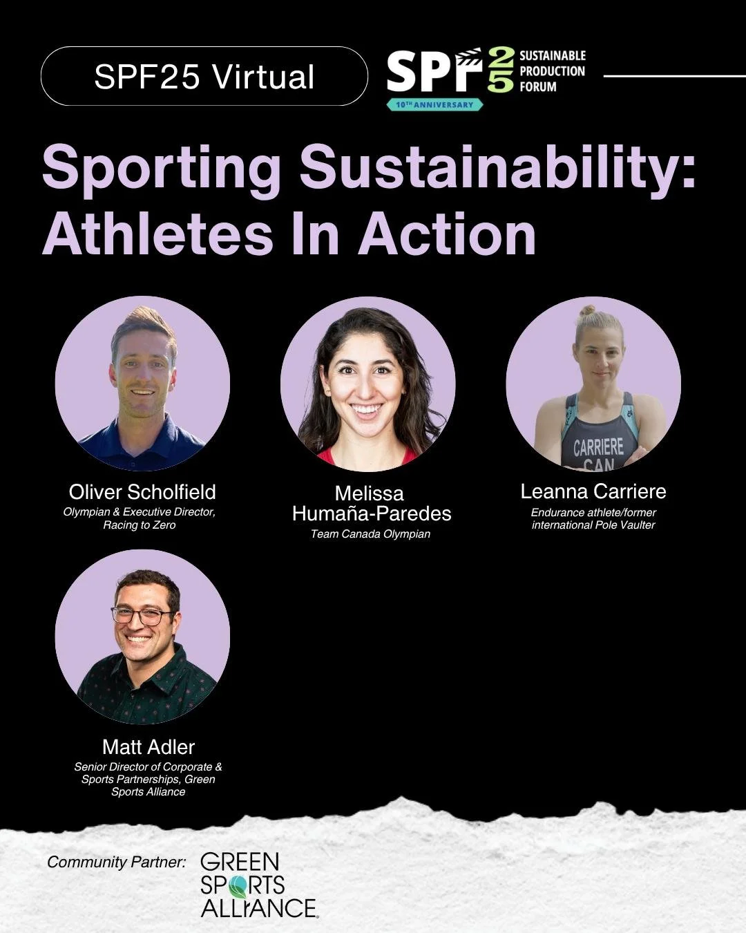 How do sports and sustainability intersect? 🏃🌱

Athletes inspire far beyond the playing field. With their platforms, they are uniquely positioned to champion sustainability and drive meaningful change.

This session will spotlight athletes who are 