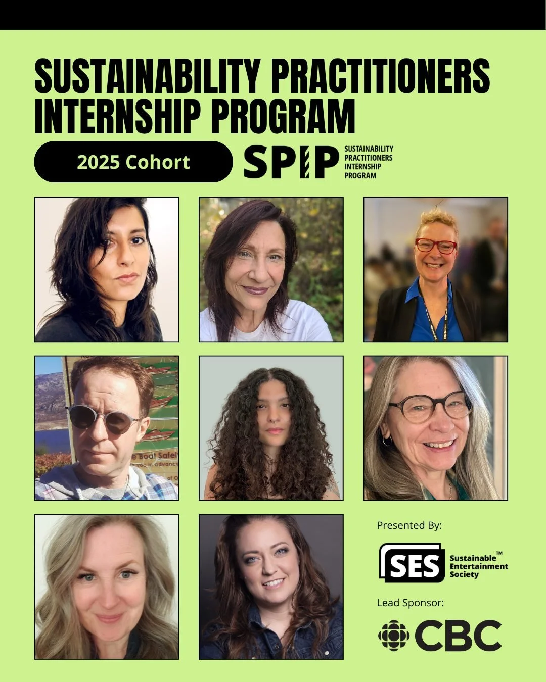 Announcing our Sustainability Practitioners Internship Program (SPIP) 2025 cohort! 🌎📣

This unique cohort of entertainment professionals from emerging to mid-career hail from pan-national cities and regions who bring passion for sustainability coup