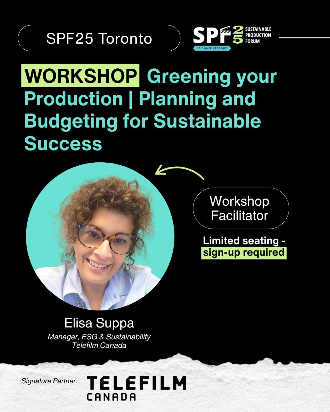 ➕ Looking to strengthen your skills in budgeting and planning for sustainability initiatives on set? 🍃

Join our hands-on workshop and gain a deep understanding of the Telefilm budget template, the Sustainability Plan, and industry standards. 

Lear