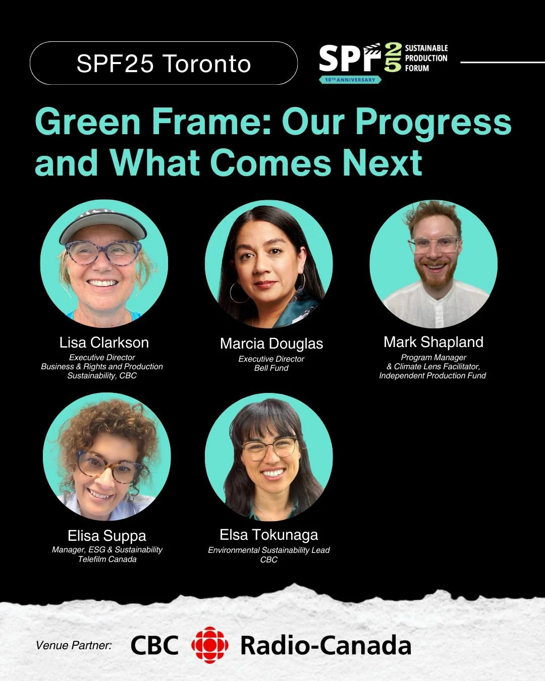 Catch the latest update on the Green Frame launched last year at SPF24 Toronto! 🍁💚

The Green Frame coalition&mdash;which includes  @cbcradiocanada, @telefilm_canada, the @cmf.fmc, the National Film Board, the @fondsbellfund, the @independent.produ