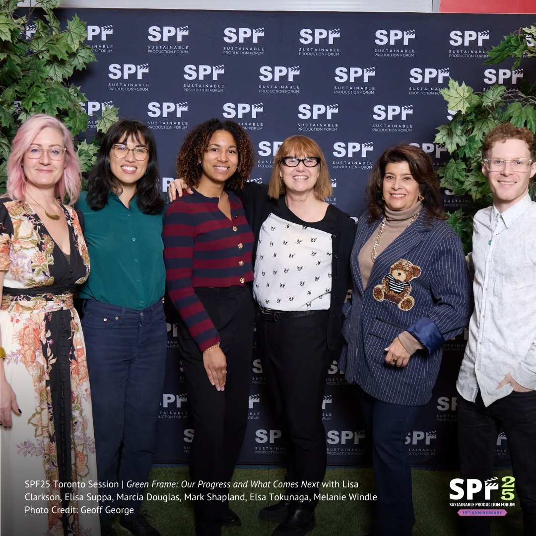 🌱🟩 First announced at #SPF24 Toronto, The Green Frame is a coalition of organizations with the goal to reduce the environmental impact and increase sustainability in the entertainment industry! 

One year later, the 2025 Green Frame Progress Report