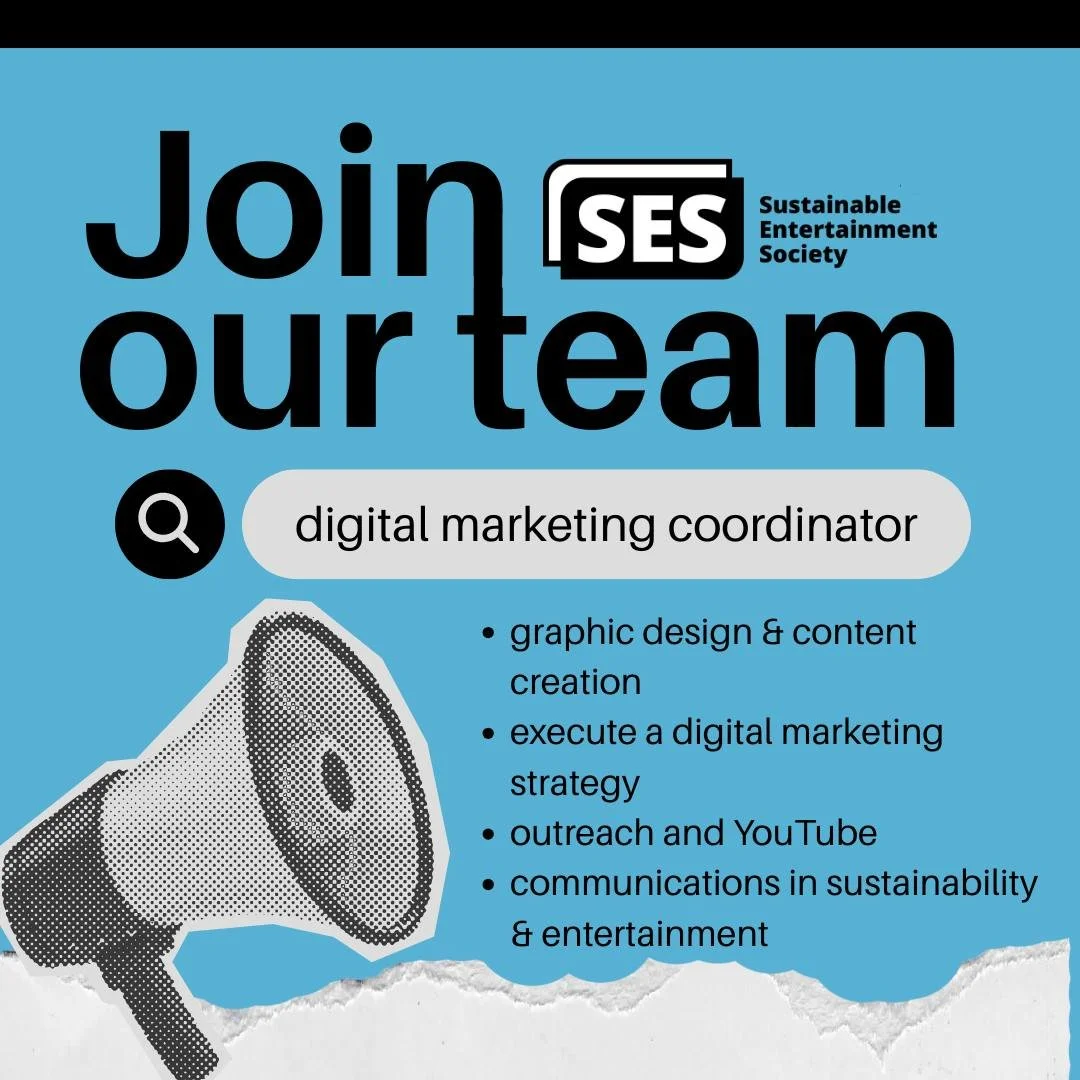 Join our team for SPF26 as a Digital Marketing Coordinator! 🎉 We're hiring for 2 separate 9-week terms!

Hone in your digital marketing skills, gain experience working within the creative industries, and make an impact in the sustainability communit