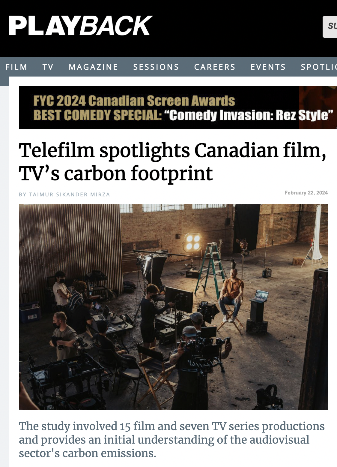 Lights, camera, clean up your act: how movies try to go green