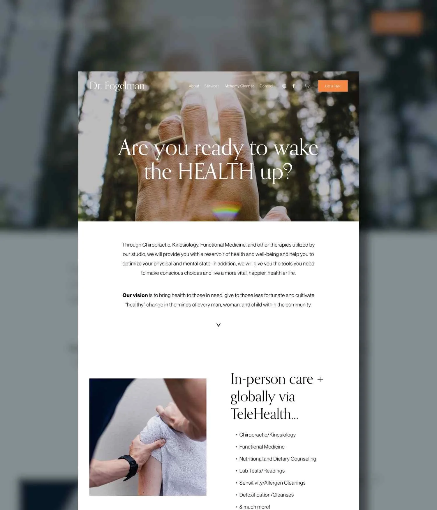 Dr Adam Fogelman website preview