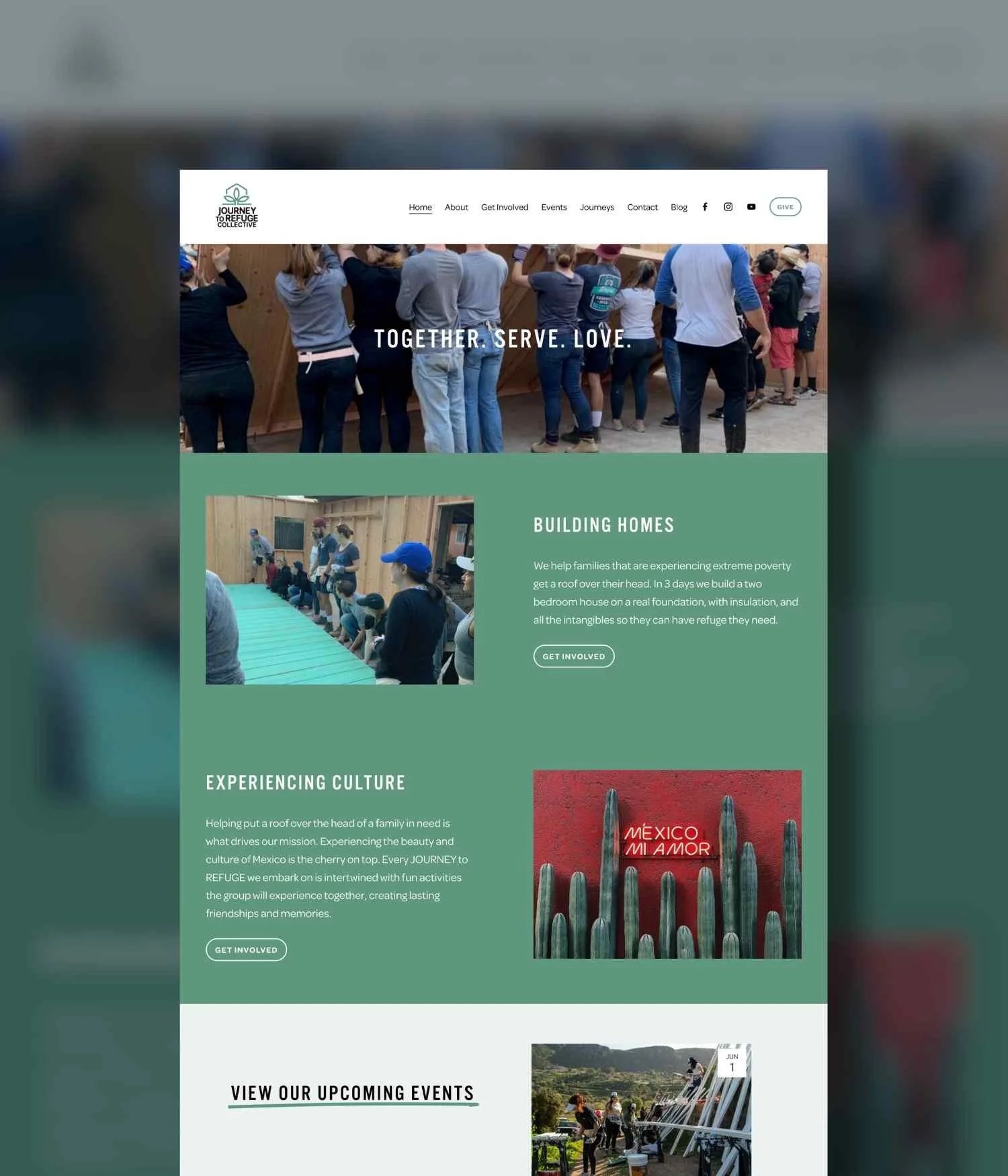 Journey to Refuge website preview