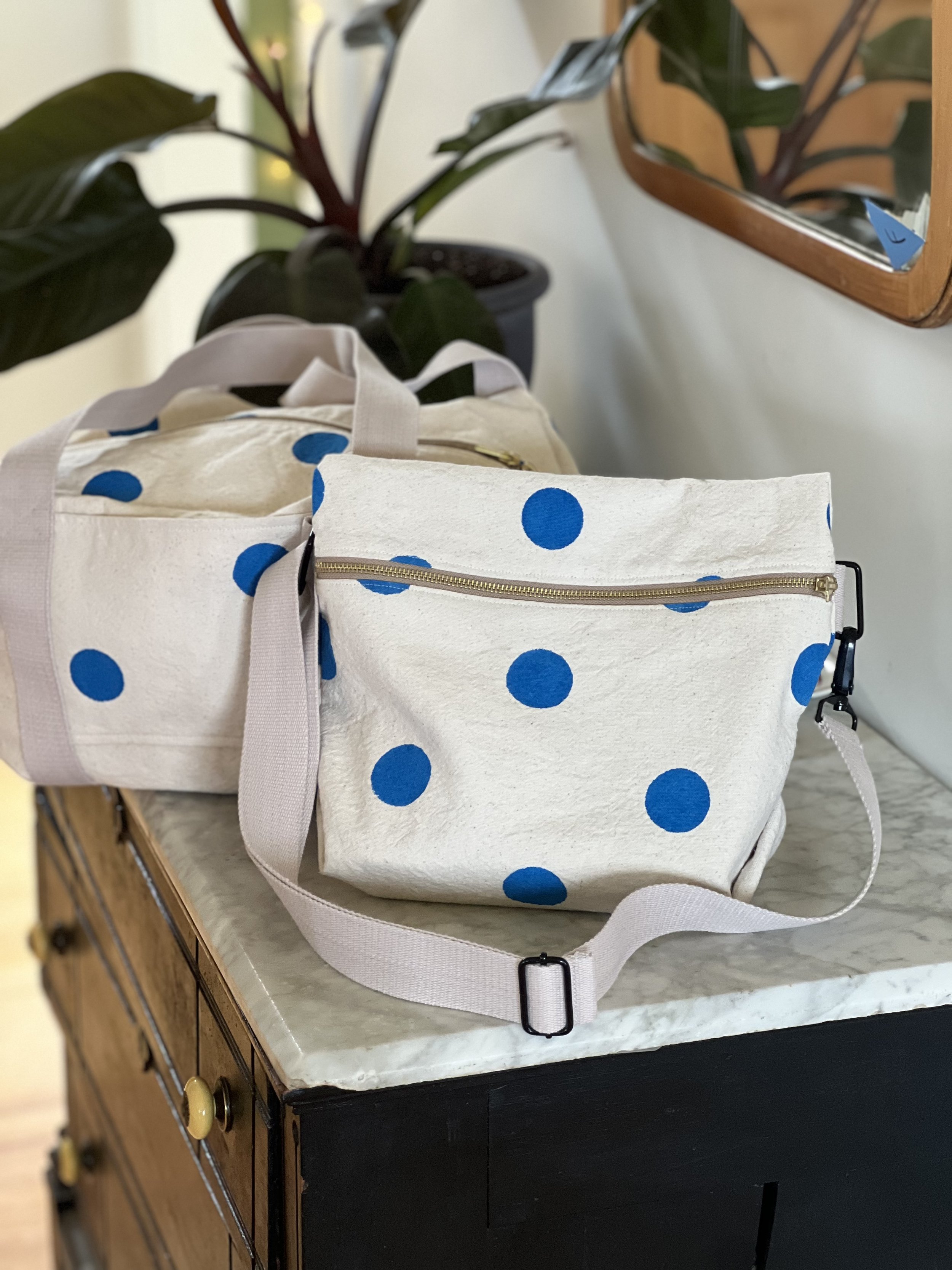 hand painted TRAVEL SLING