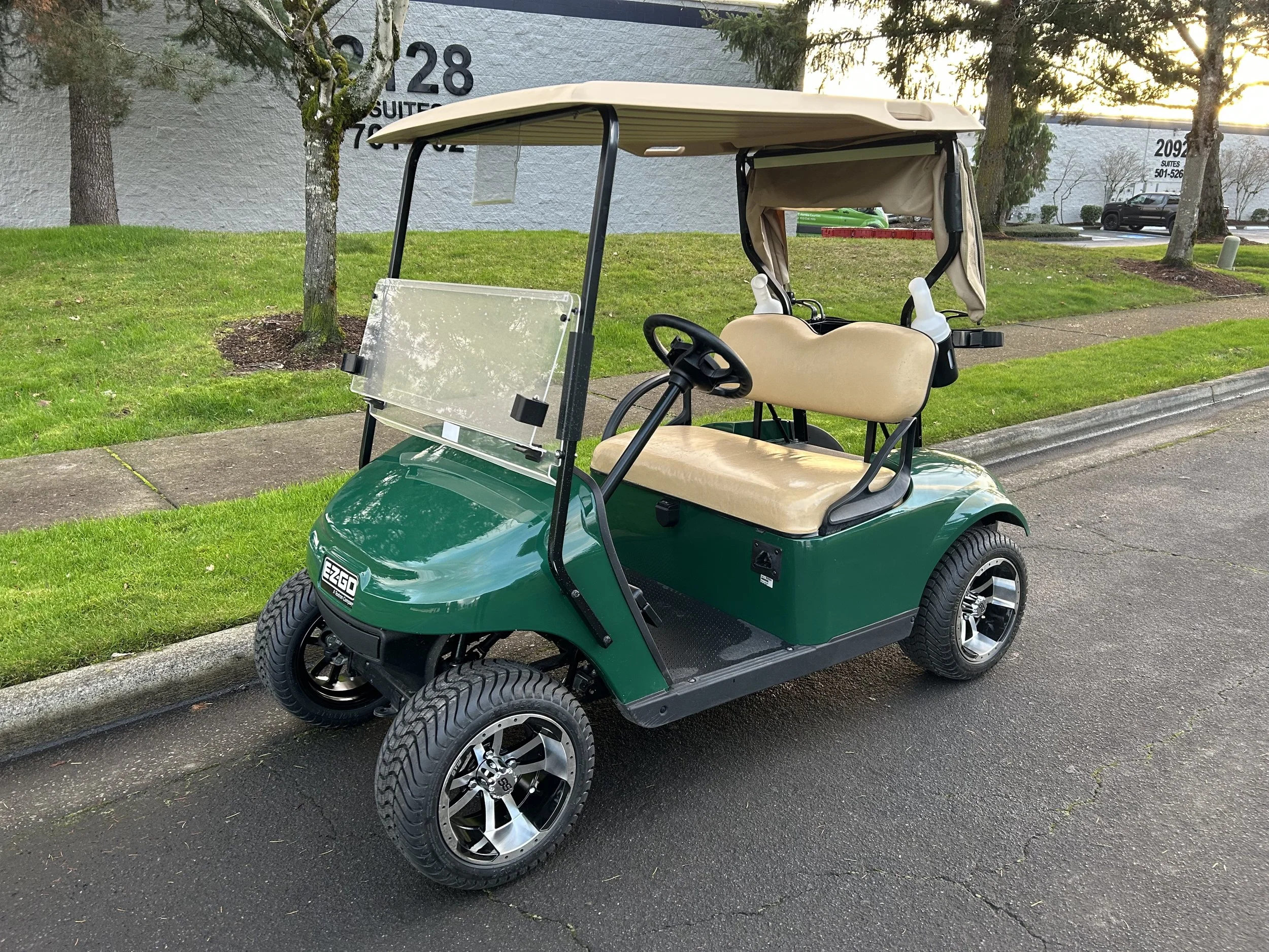 Green TXT with Custom Wheels
