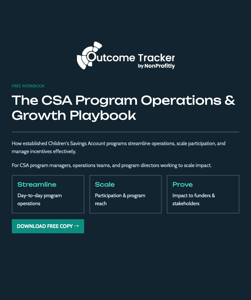 childrens savings accounts operations playbook