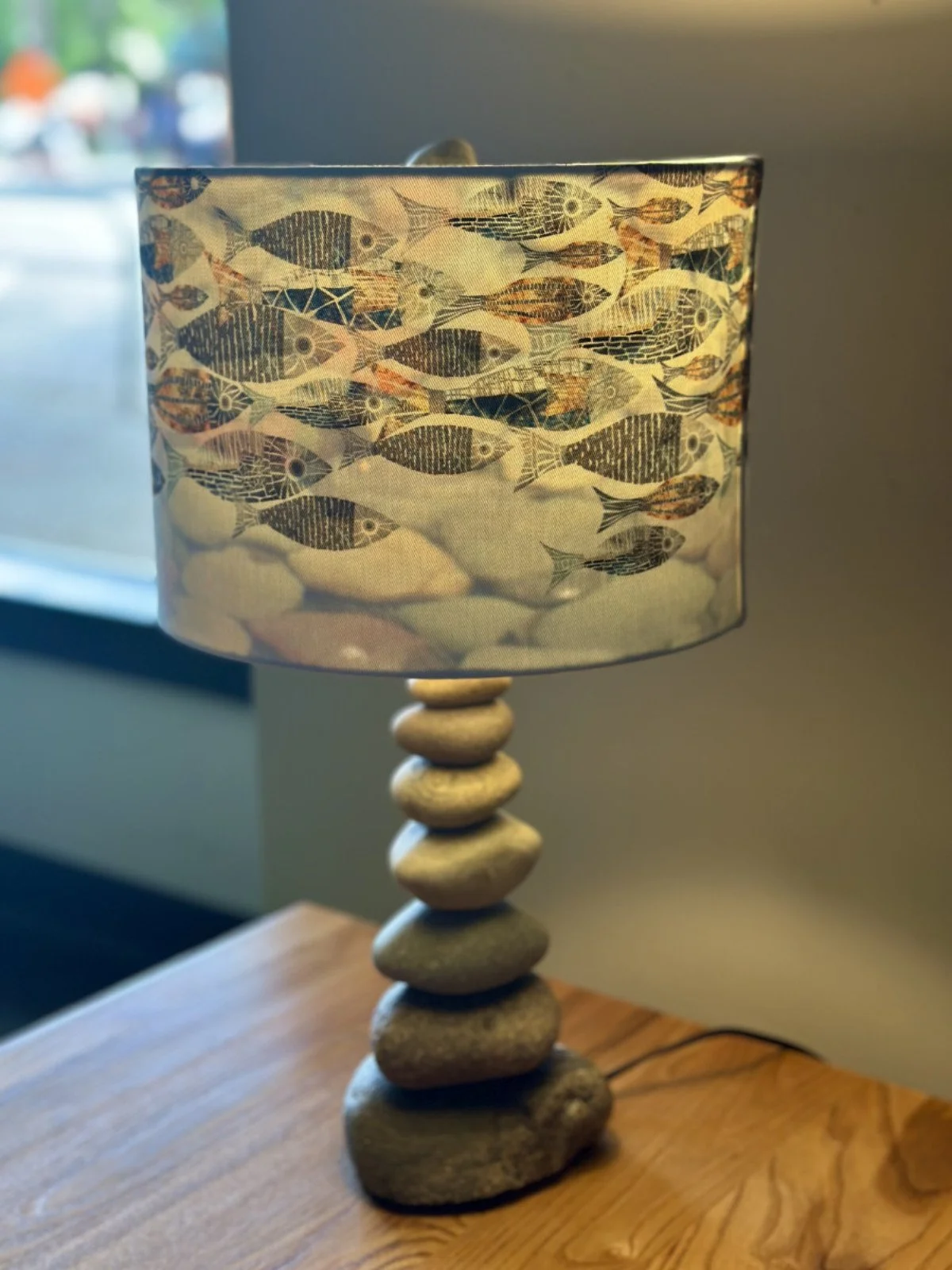 TU-Fish-on-River-Rock-20in-Lamp-Holographic-Shade-On-10inx7.5in-$365.jpg