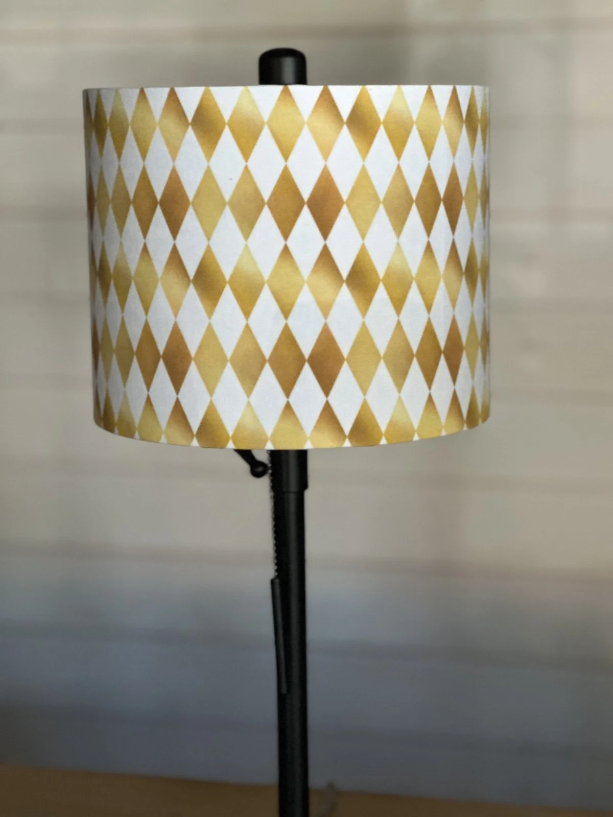 Vintage Circus Harlequin Yellow Holographic Shade (Shade Only)