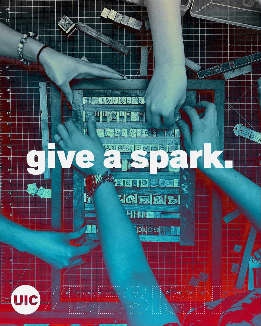 Today marks Give A Spark, UIC&rsquo;s Inaugural Day of Giving! 🔥 

Your support will go to work immediately. Your generosity will directly fund student scholarships, advance design education, and research, and support our project and lab spaces. No 