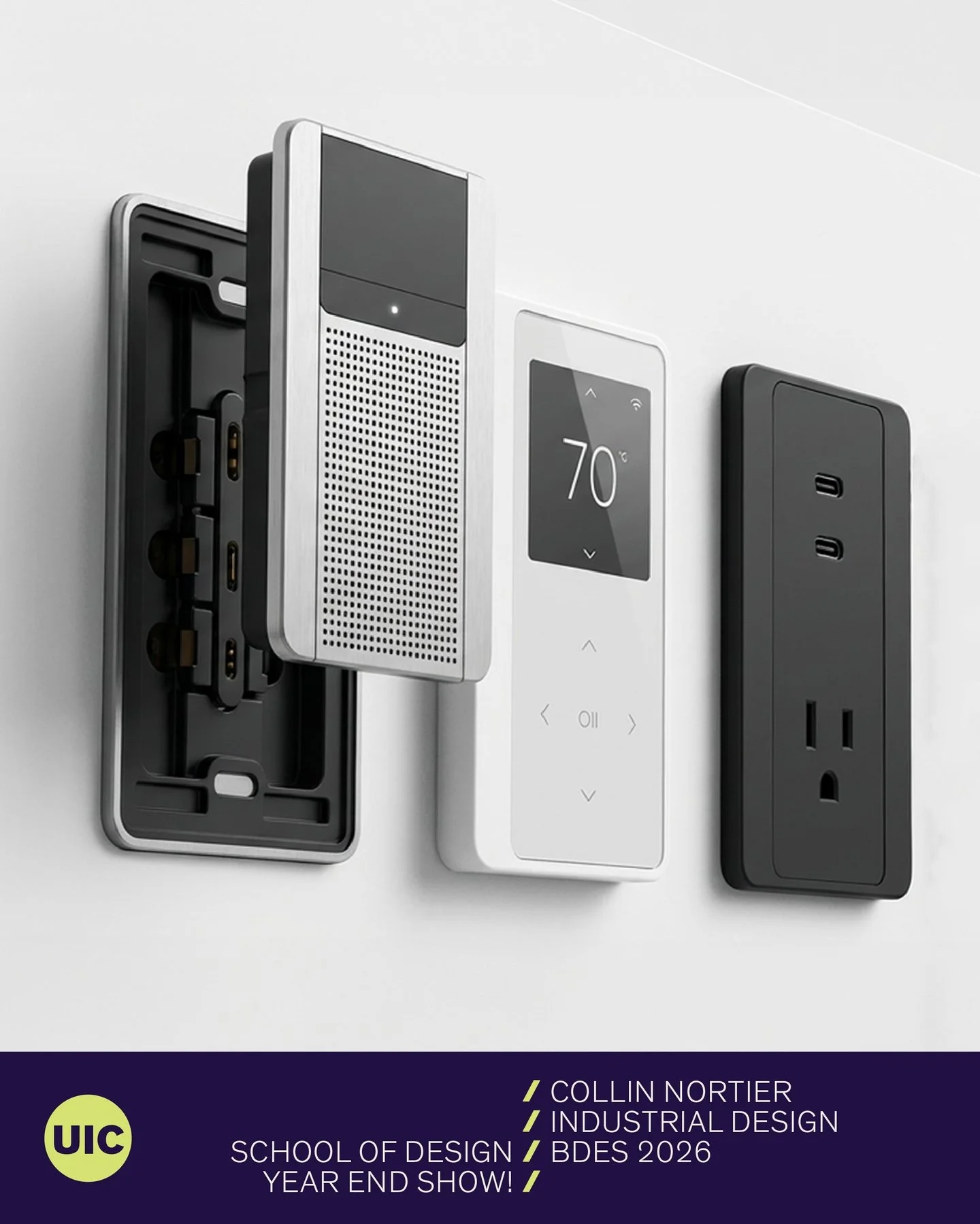 NEURA reimagines the residential outlet as a safer, more flexible part of the smart home. Keeping permanent wiring protected out of touch, allowing devices to be replaced at the surface. Allowing for the support of the constant evolution of household