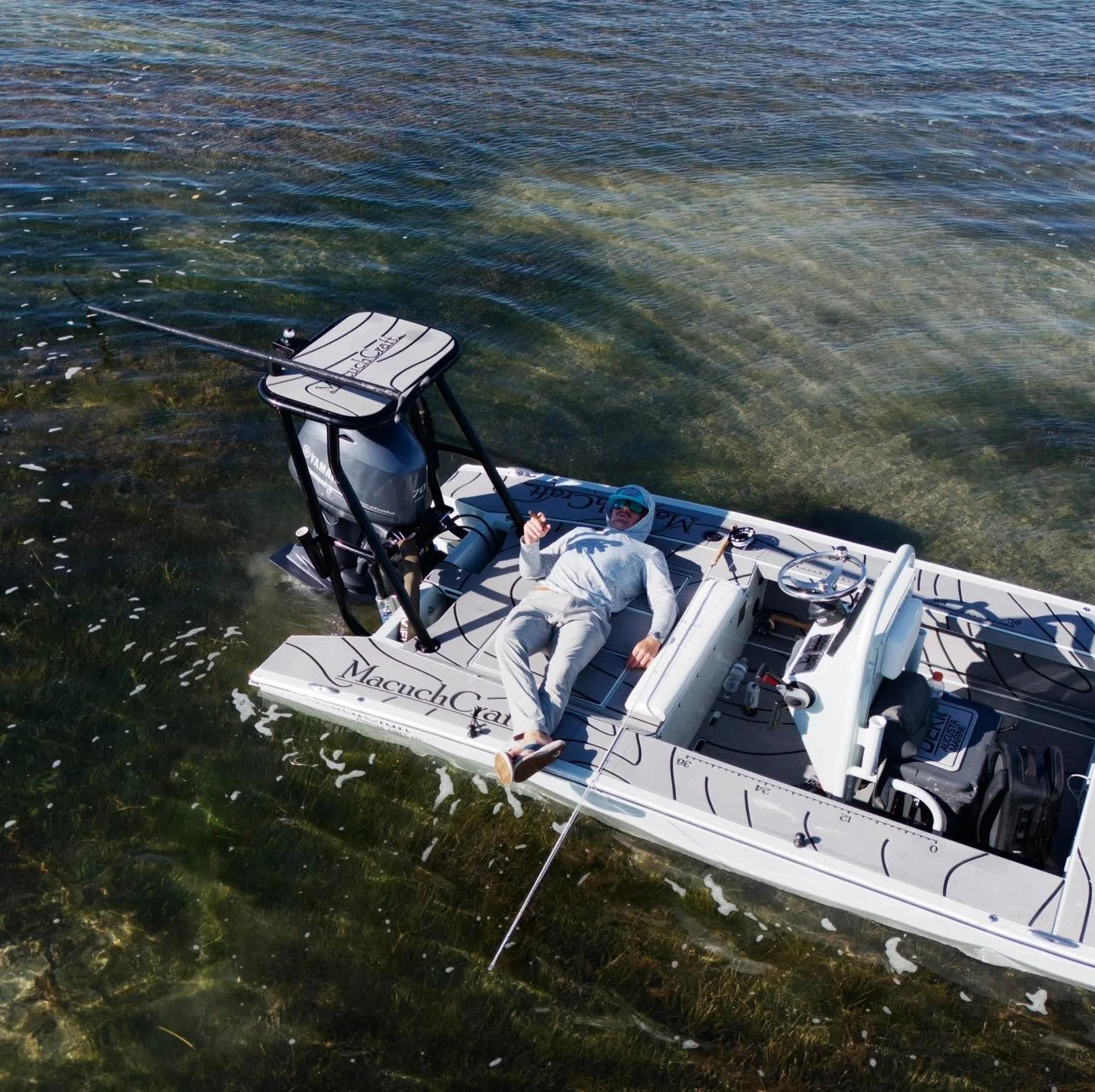 The bite&rsquo;s not on fire, but this Cuban sure is.

Every skiff&rsquo;s seen a slow bite or two &mdash; that&rsquo;s why we keep good cigars and better shirts onboard.

#watermanoutfitters
#diveintoadventure