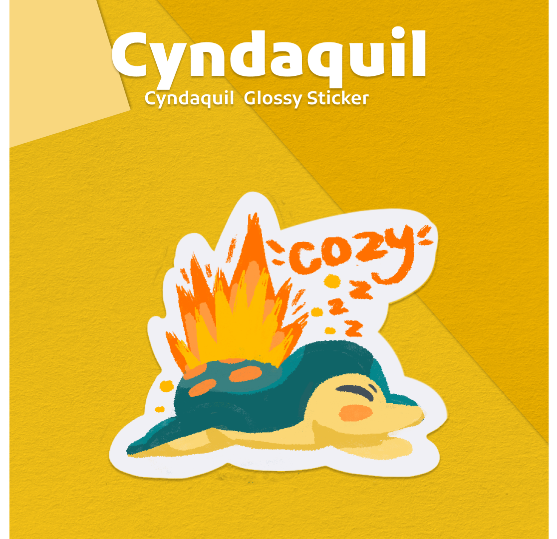 Cyndaquil Sticker Mockup 2.png