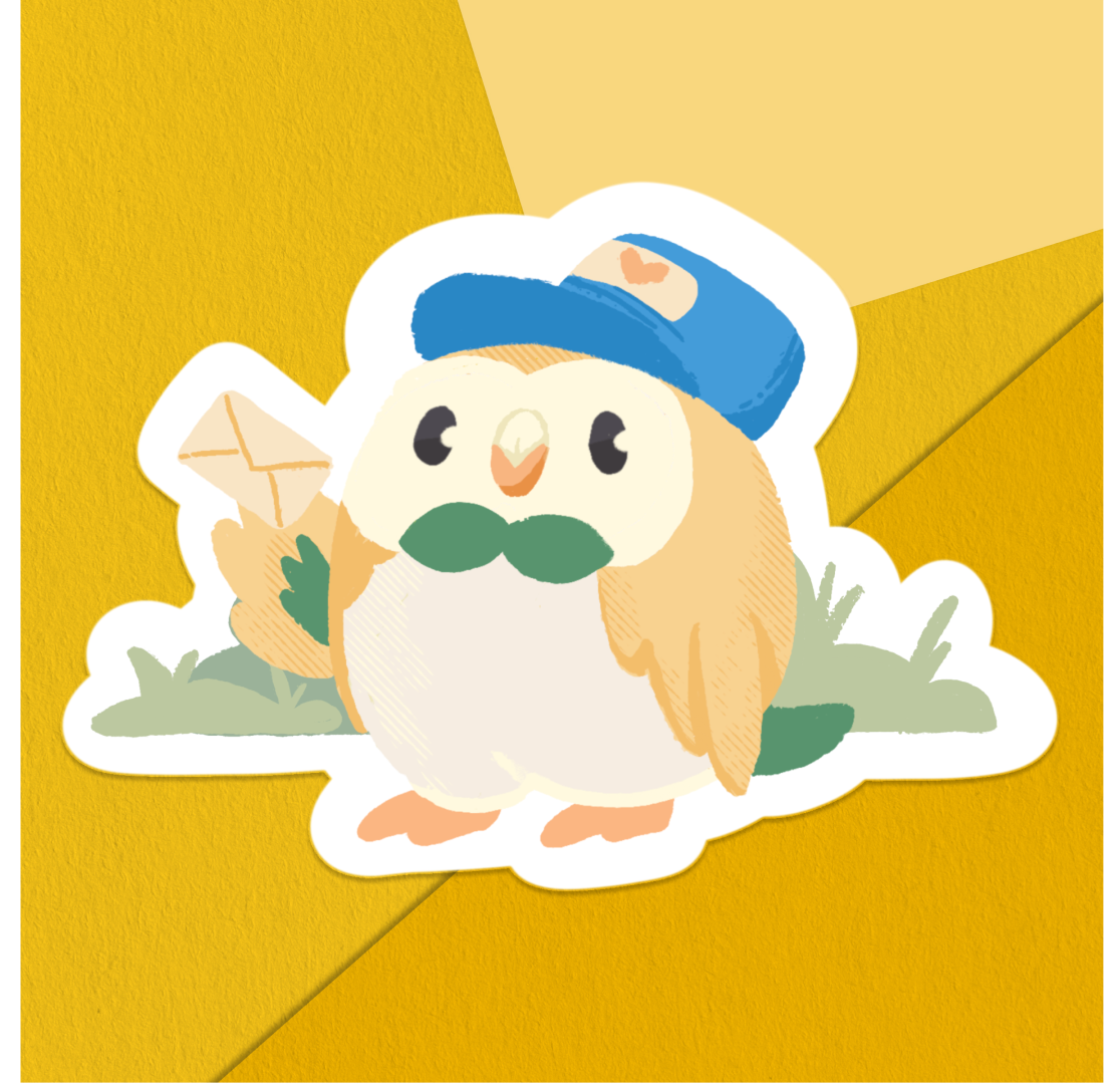Mailman Rowlet Sticker Mockup.png