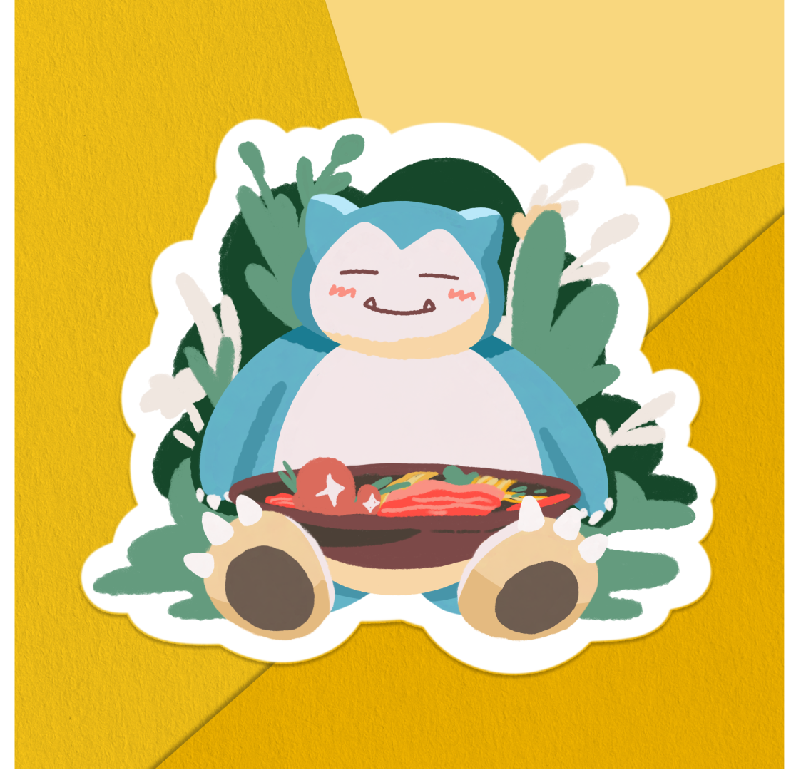 Snorlax Sticker Mockup.png