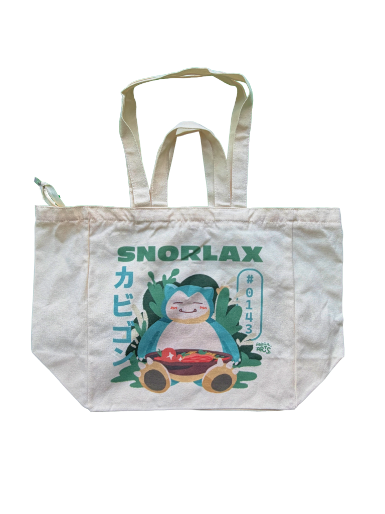 Snorlax Large Totebag | Pokemon Totebag
