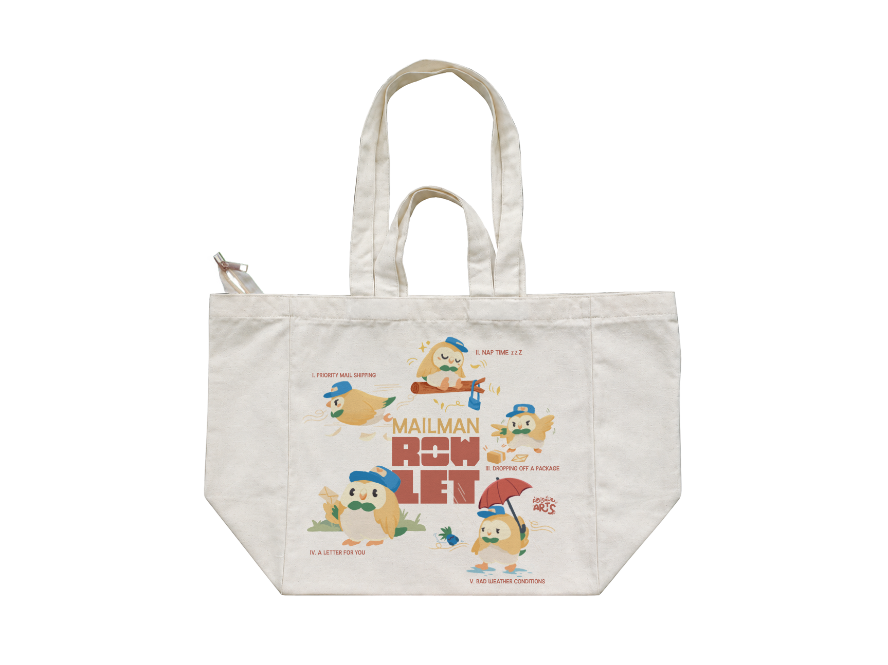 Rowlet Large Totebag | Pokemon Totebag