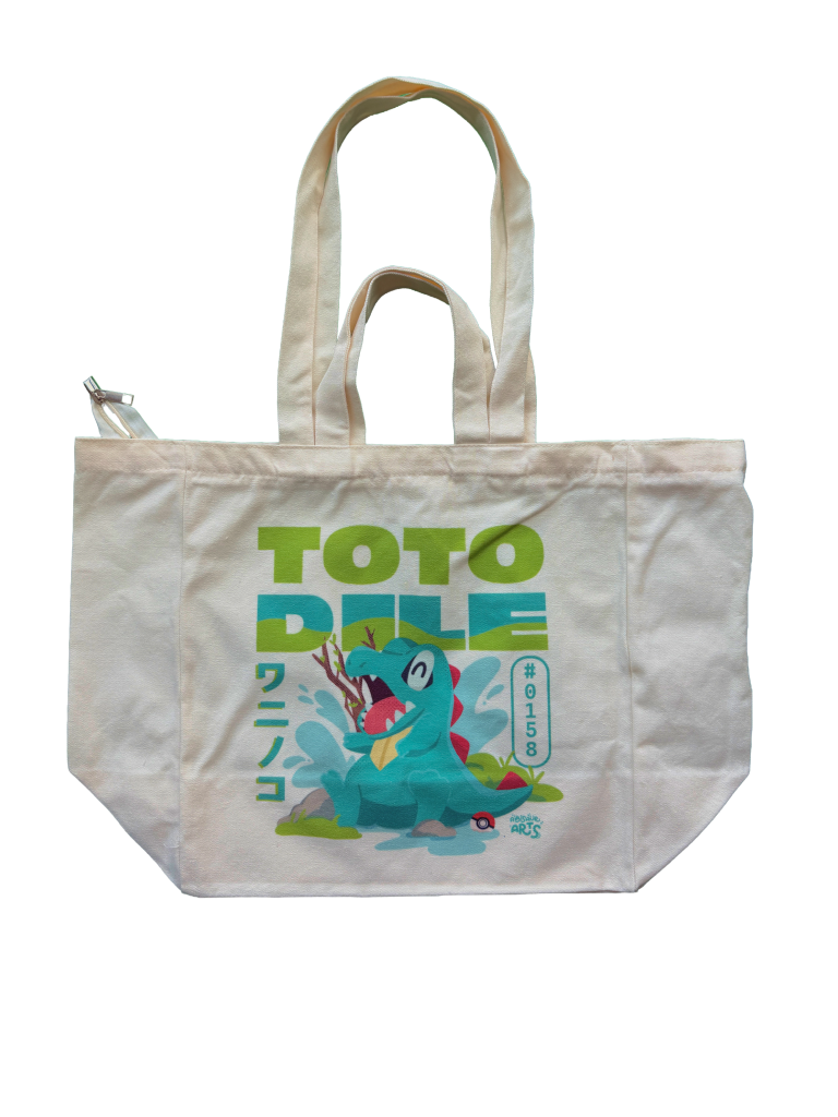 Totodile Large Totebag | Pokemon Totebag
