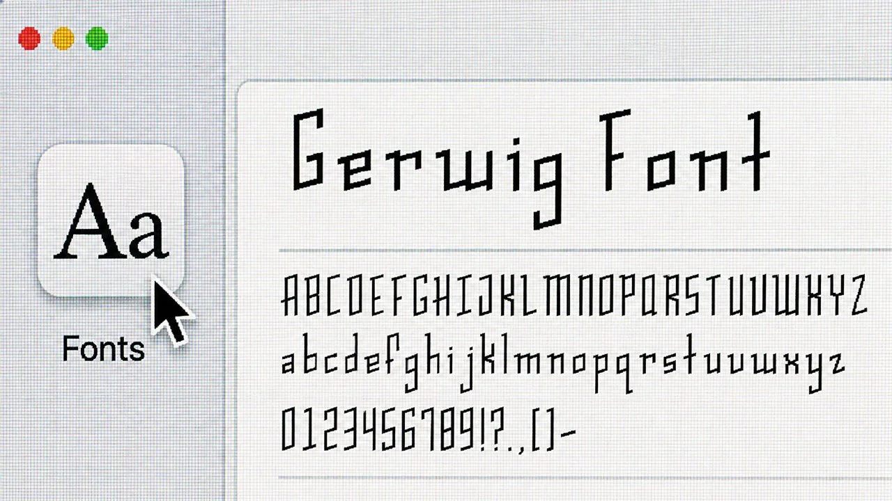 GERWIG FONT