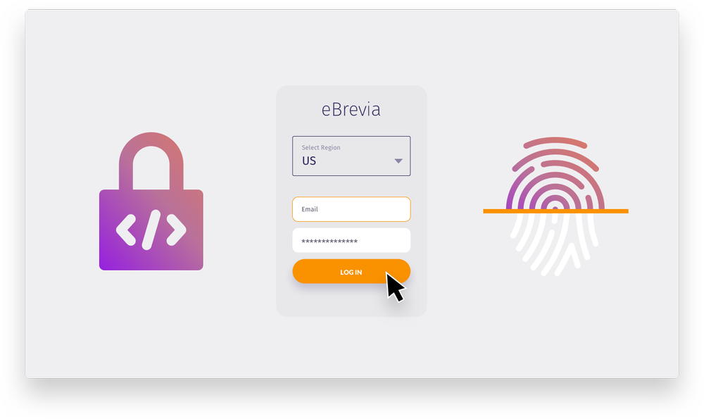Secure eBrevia screen