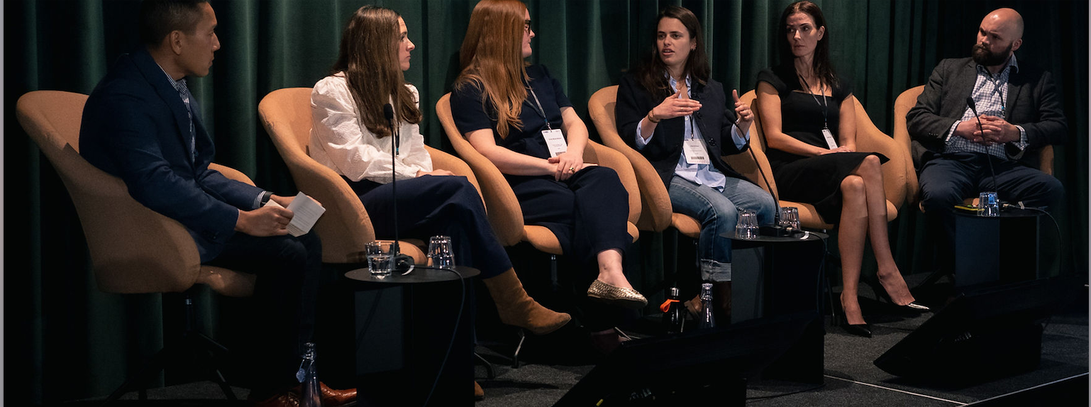 eBrevia CEO Adam Nguyen leads a panel at Future Lawyer 2025.