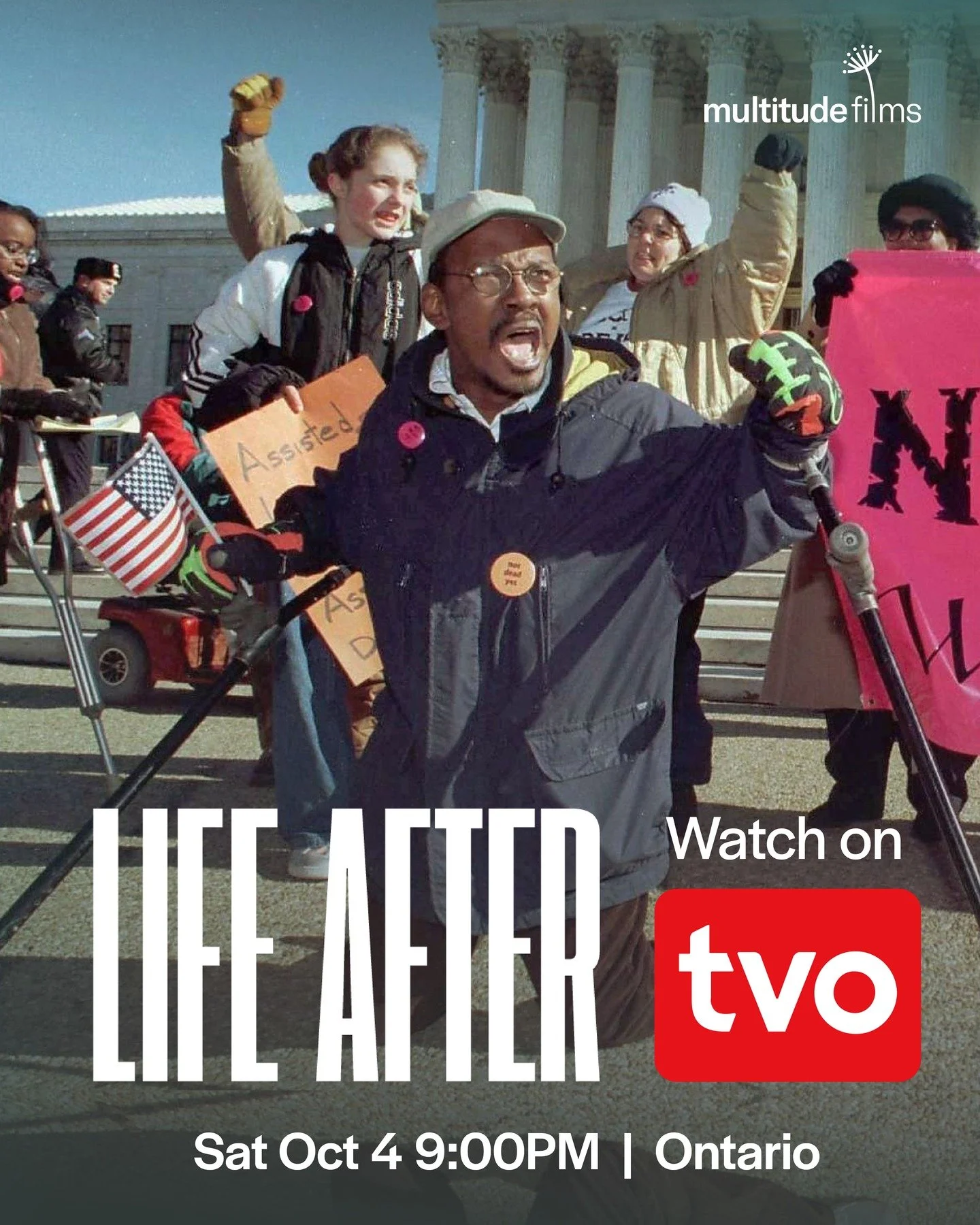 LIFE AFTER is returning to Canada! 🇨🇦 Details for how to watch in Ontario and B.C. below

The film asks a probing question, why is it acceptable to give disabled people the means to die, before supporting them in the chance to live?

📍 Ontario &md