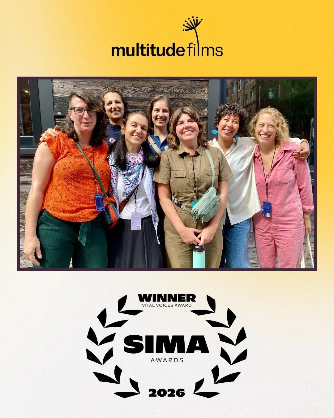 We're honored to receive the Vital Voices Award at the annual Social Impact Media Awards! 🏆

This is our 4th win and 7th nomination from SIMA &mdash; recognition that embodies the core of our work: transformative culture change through nonfiction st