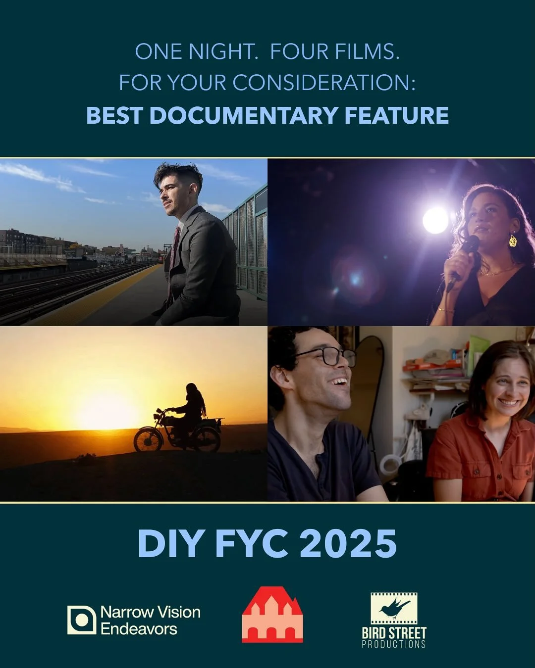 🎞️ On Monday, November 24, join the teams of @coexistencemyass @cuttingthroughrocks_film @heightenedscrutiny and @lifeafter.film for the third iteration of &ldquo;DIY FYC&rdquo; at @dctvny. RSVP to eliana@fourthactfilm.com.

The film teams behind so