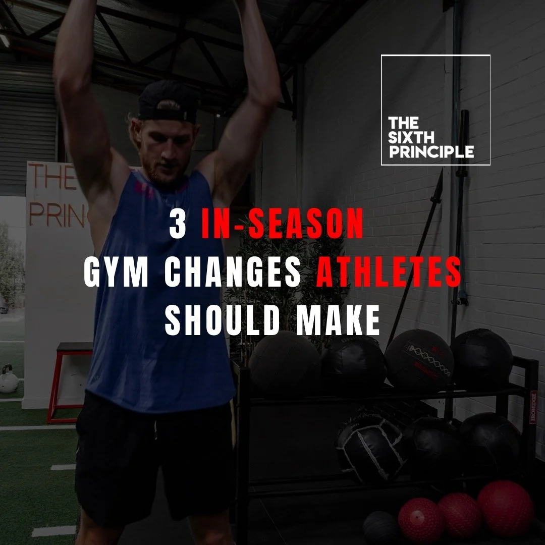 Here are 3 changes athletes must make transitioning from off-season to in-season programs.