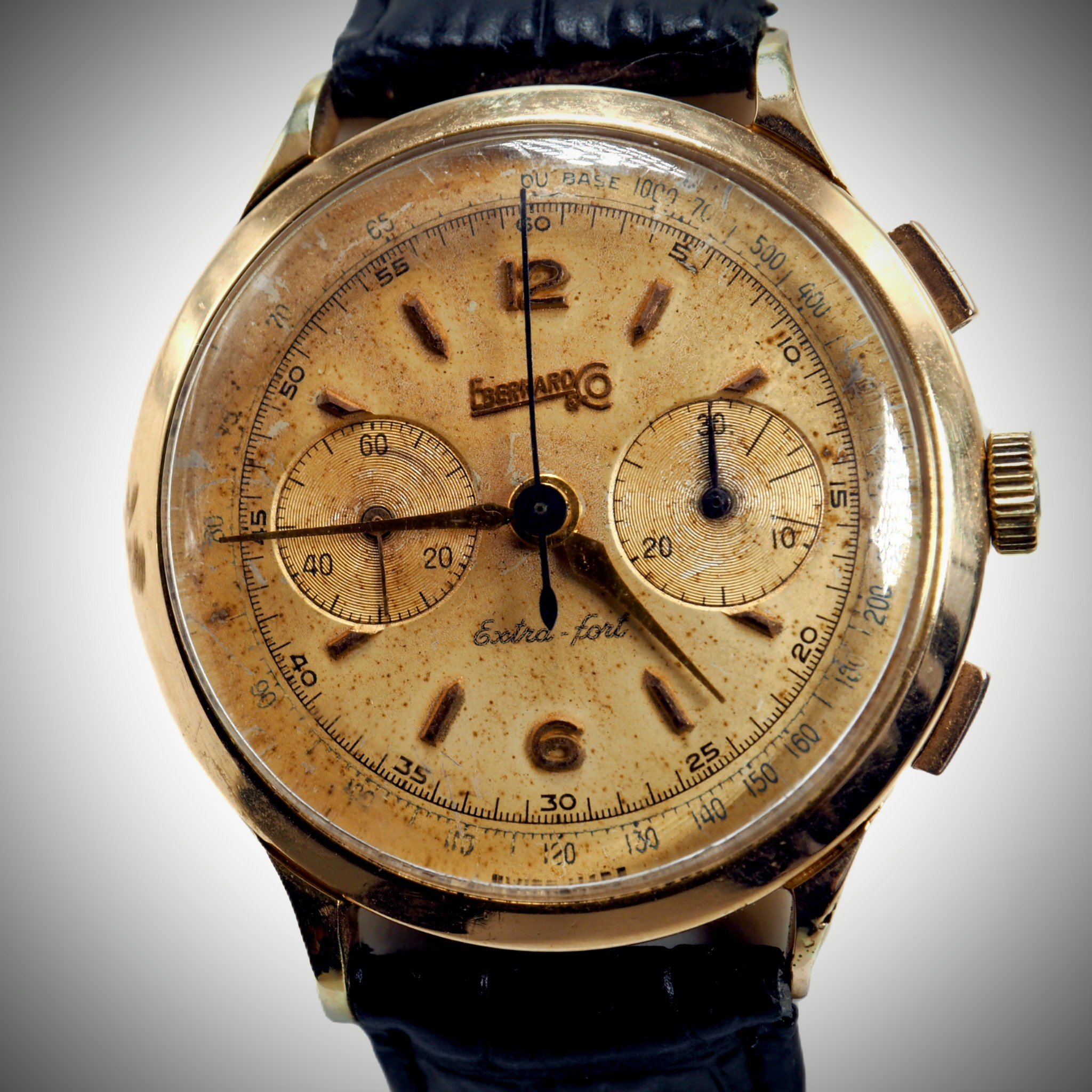 Eberhard & Co Extra-Fort 18ct Chronograph Ref. 14000, c.1950s