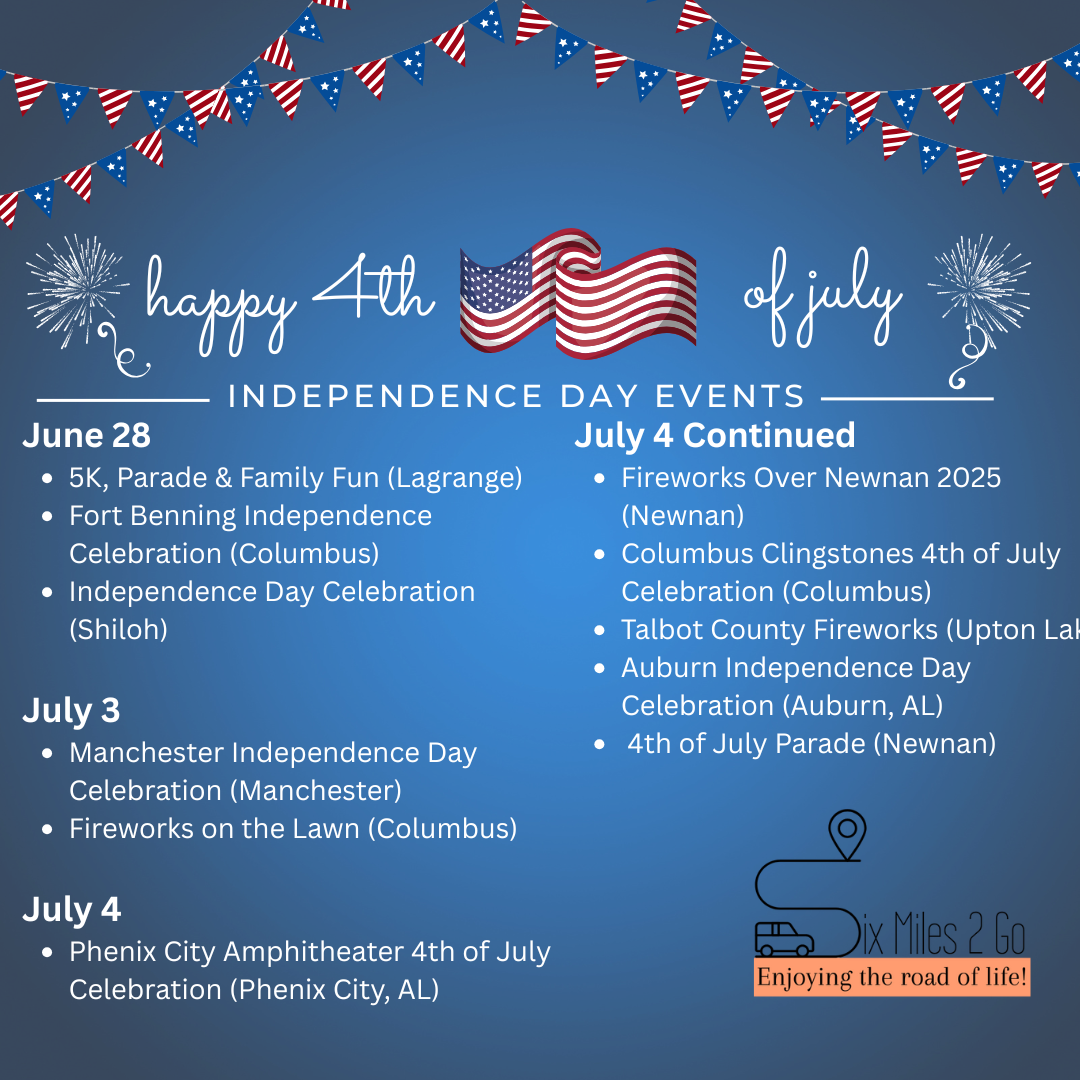 West Central Georgia 4th of July Events 2025