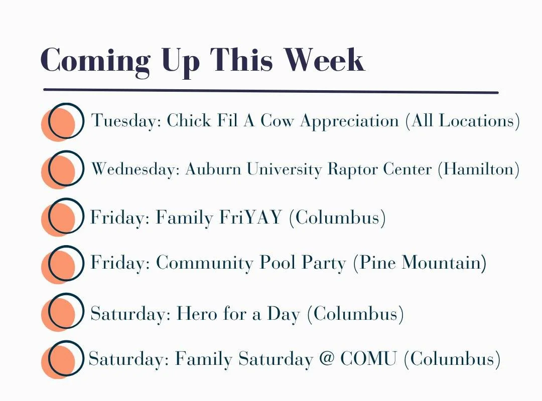 It's looking like a fun week in West Central Georgia and East Alabama! Also, don't forget Sunday is National Ice Cream Day 🍦