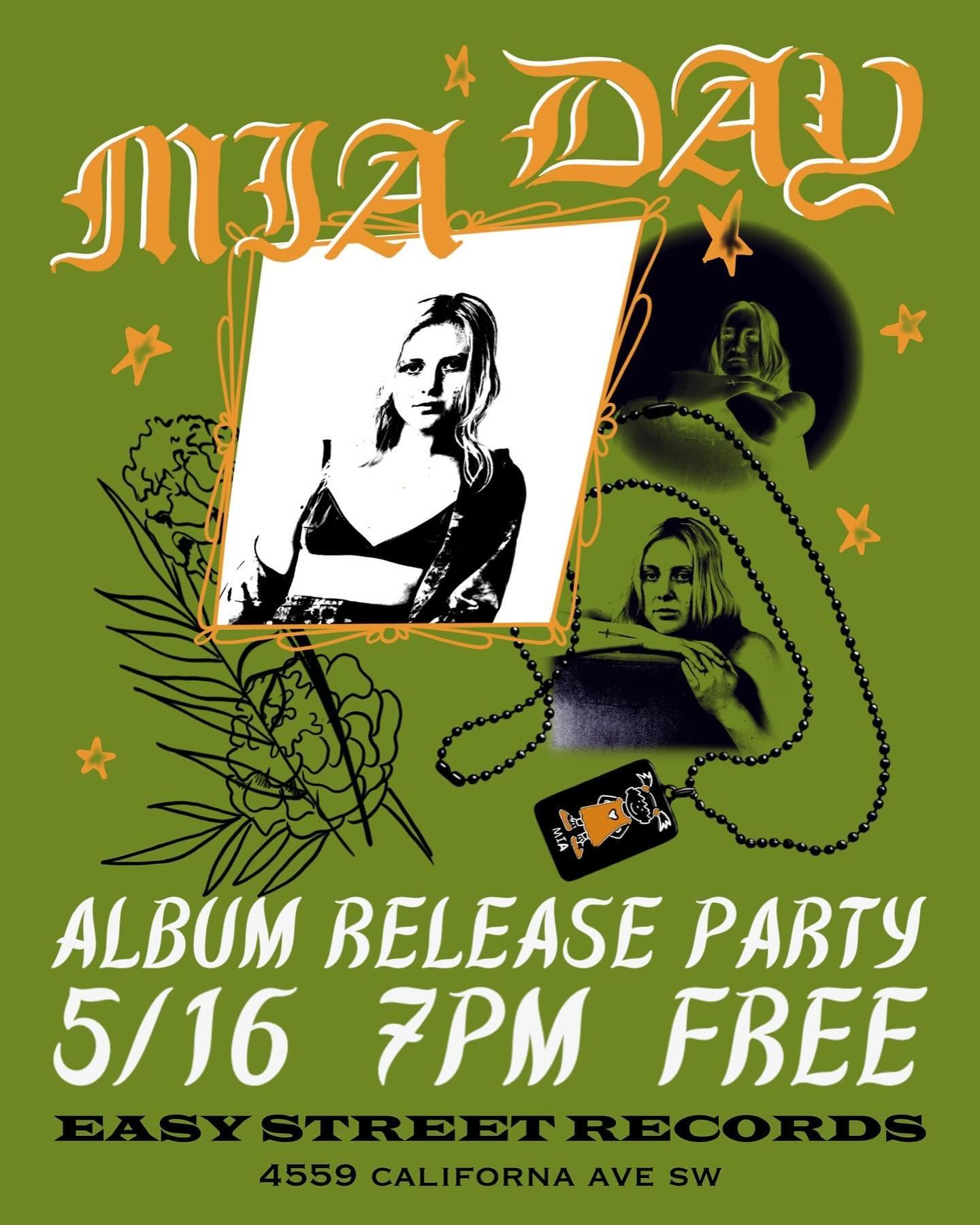 5/16 ALBUM RELEASE PARTY. Easy Street Records, 7pm, all ages, free. We&rsquo;re playing the album front to back the night before it comes out, it would mean the world to see you there. I&rsquo;ll probably shoot projectile tears out of my eyes. Sellin