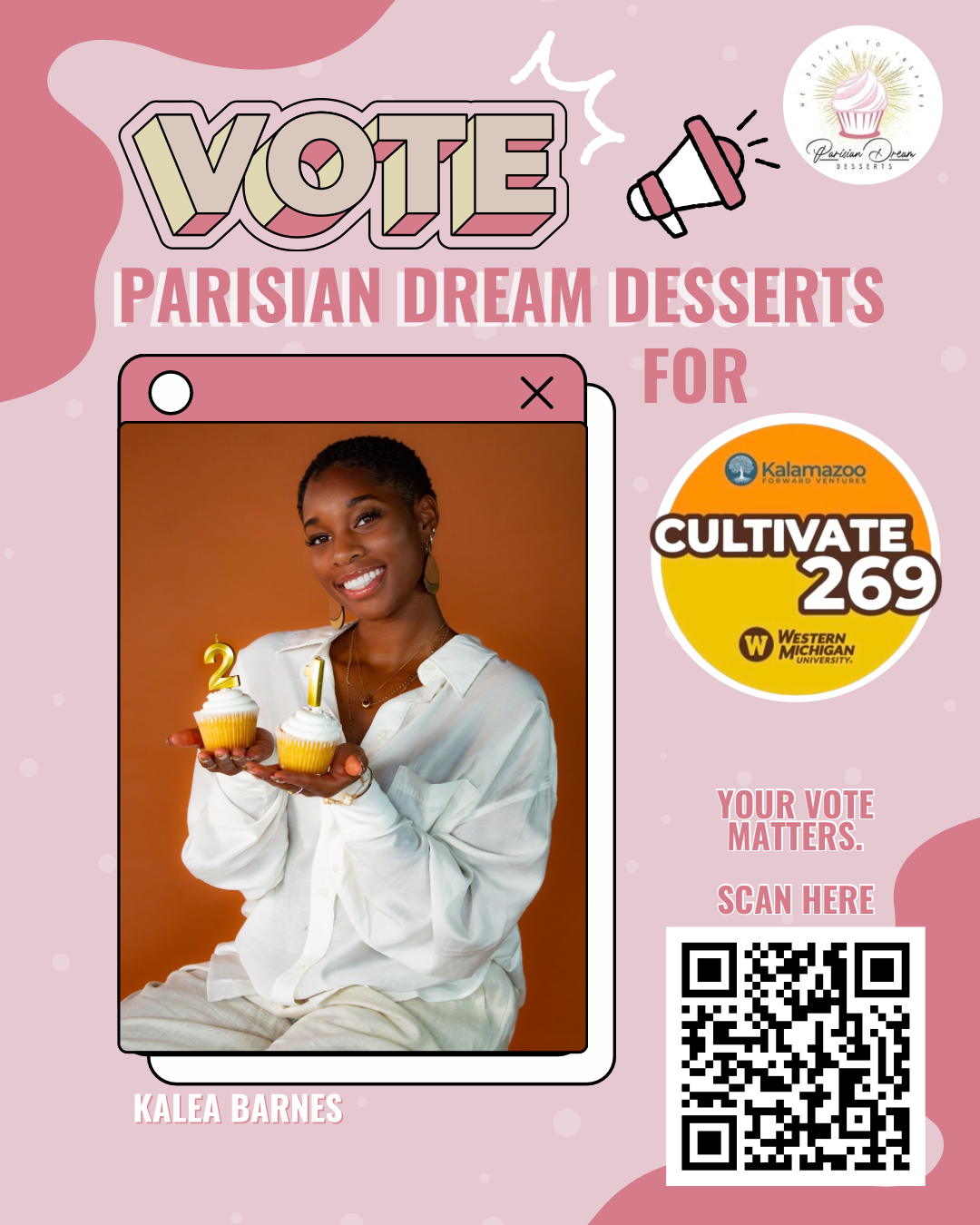 Vote Parisian Dream Desserts for Cultivate 269.