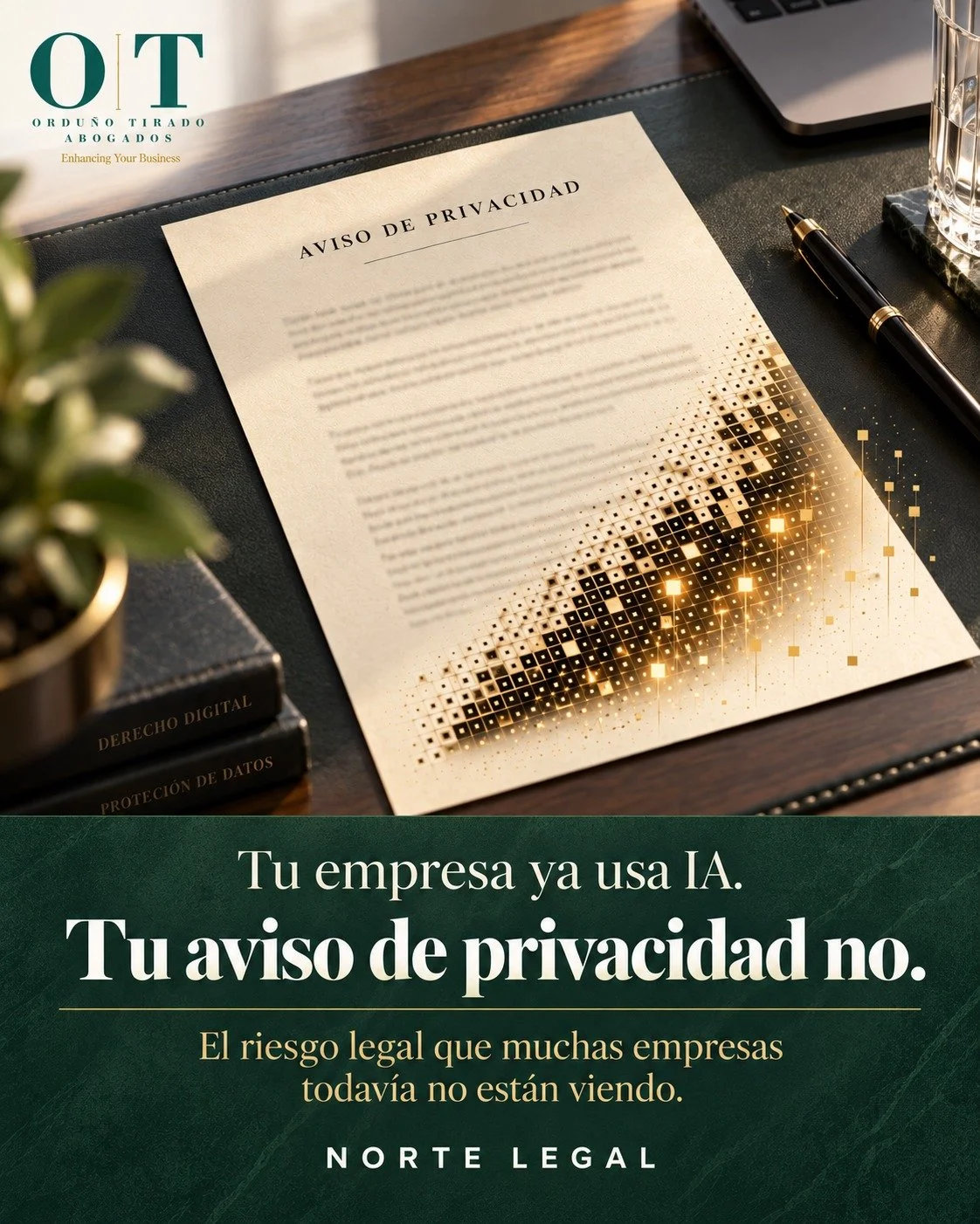 Su aviso de privacidad no dice que usa inteligencia artificial. Eso ya es una infracción.