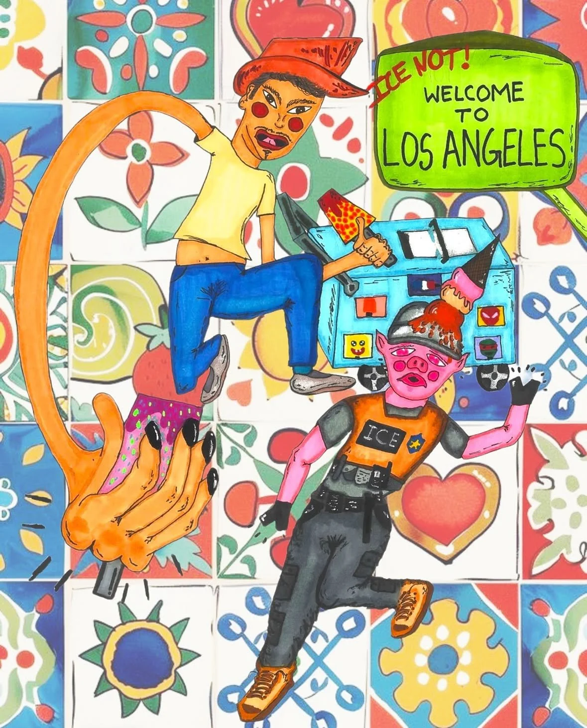 "Pig On The Run"
11x17 in.
Marker
06/27/25