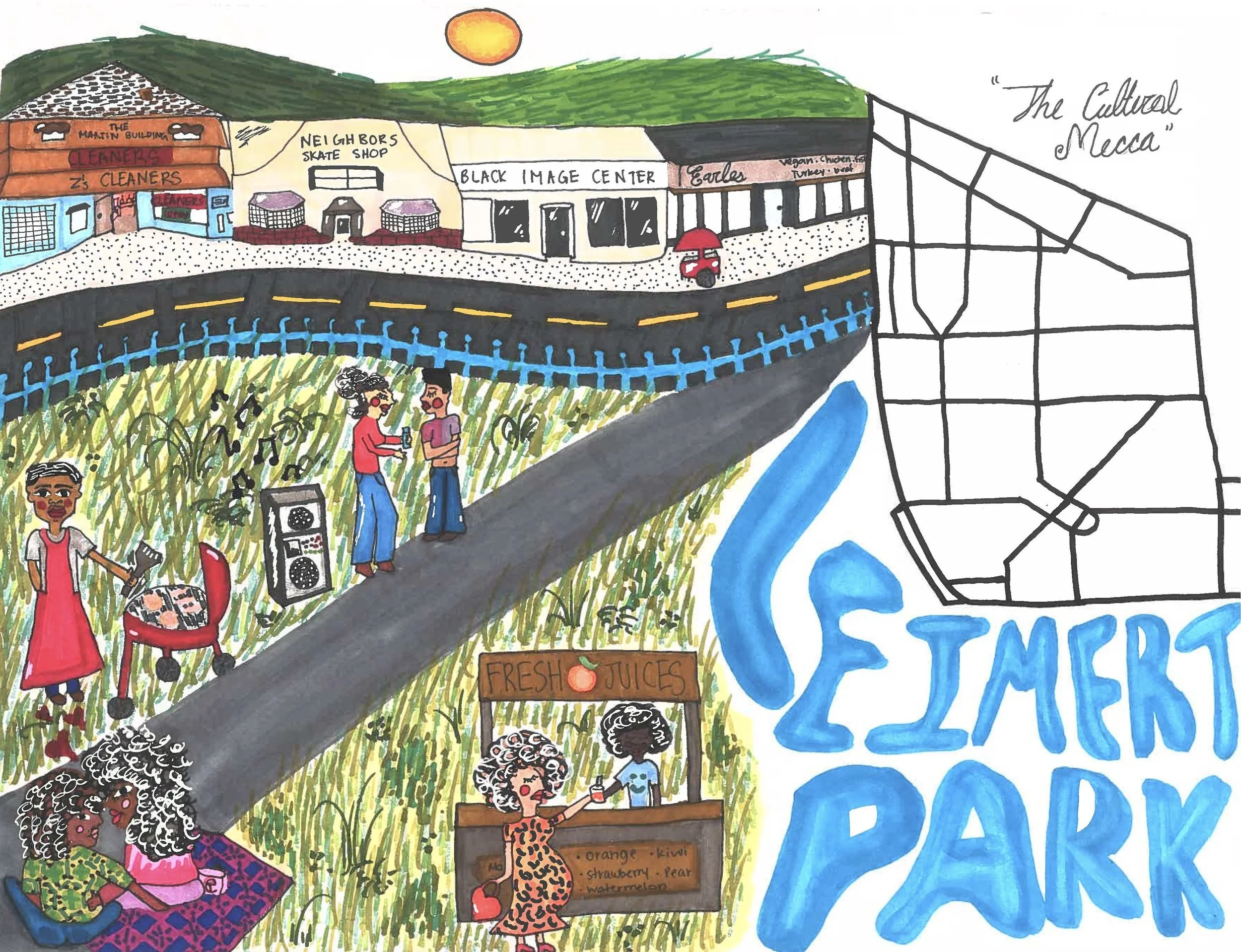 Leimert Park
11 x 14 in.
Marker
10/23/24