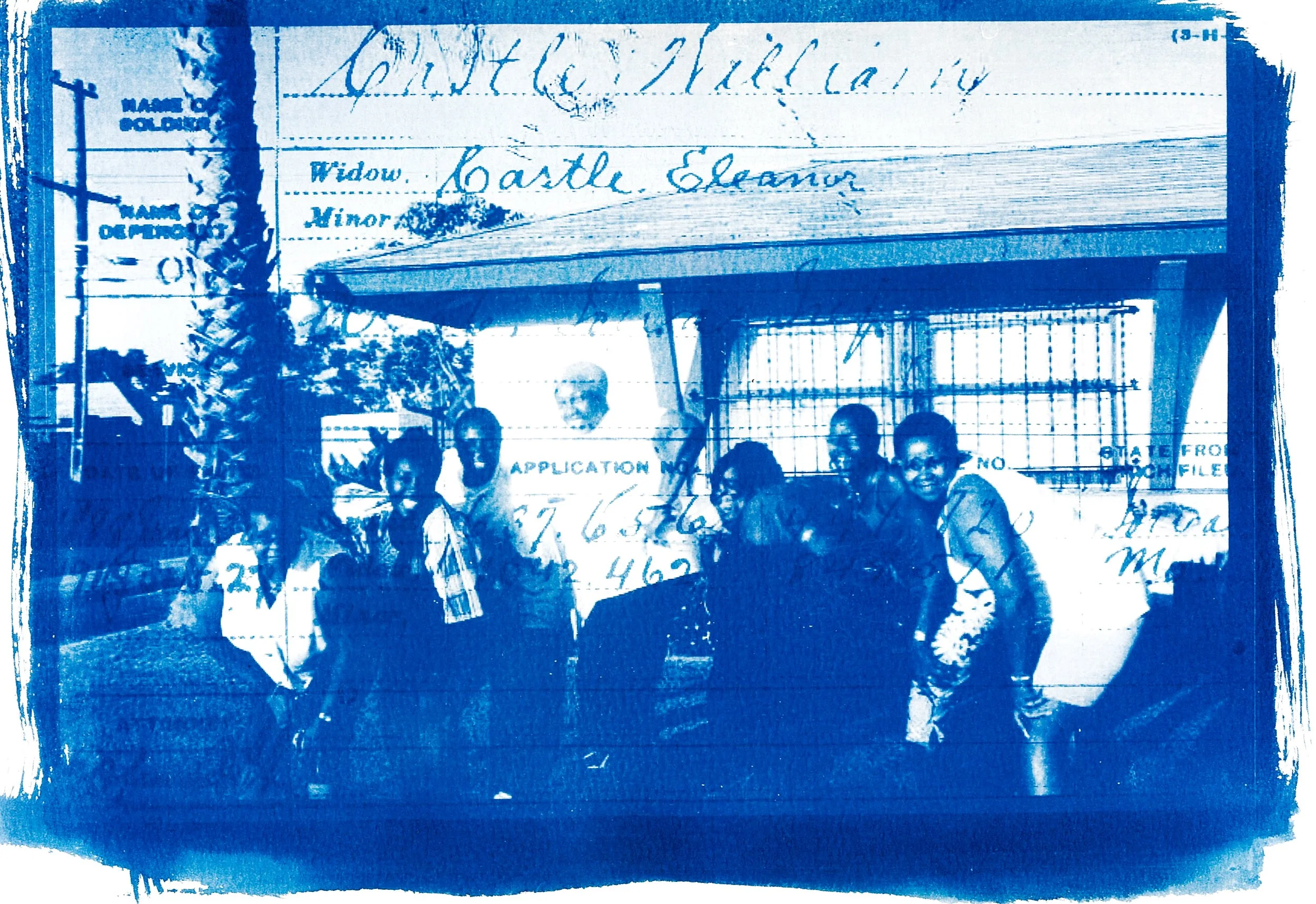 "From William’s Blue to Frankie’s West"
 9 x 12in.
Cyanotype, Historical Document, Family Photo
09/21/26