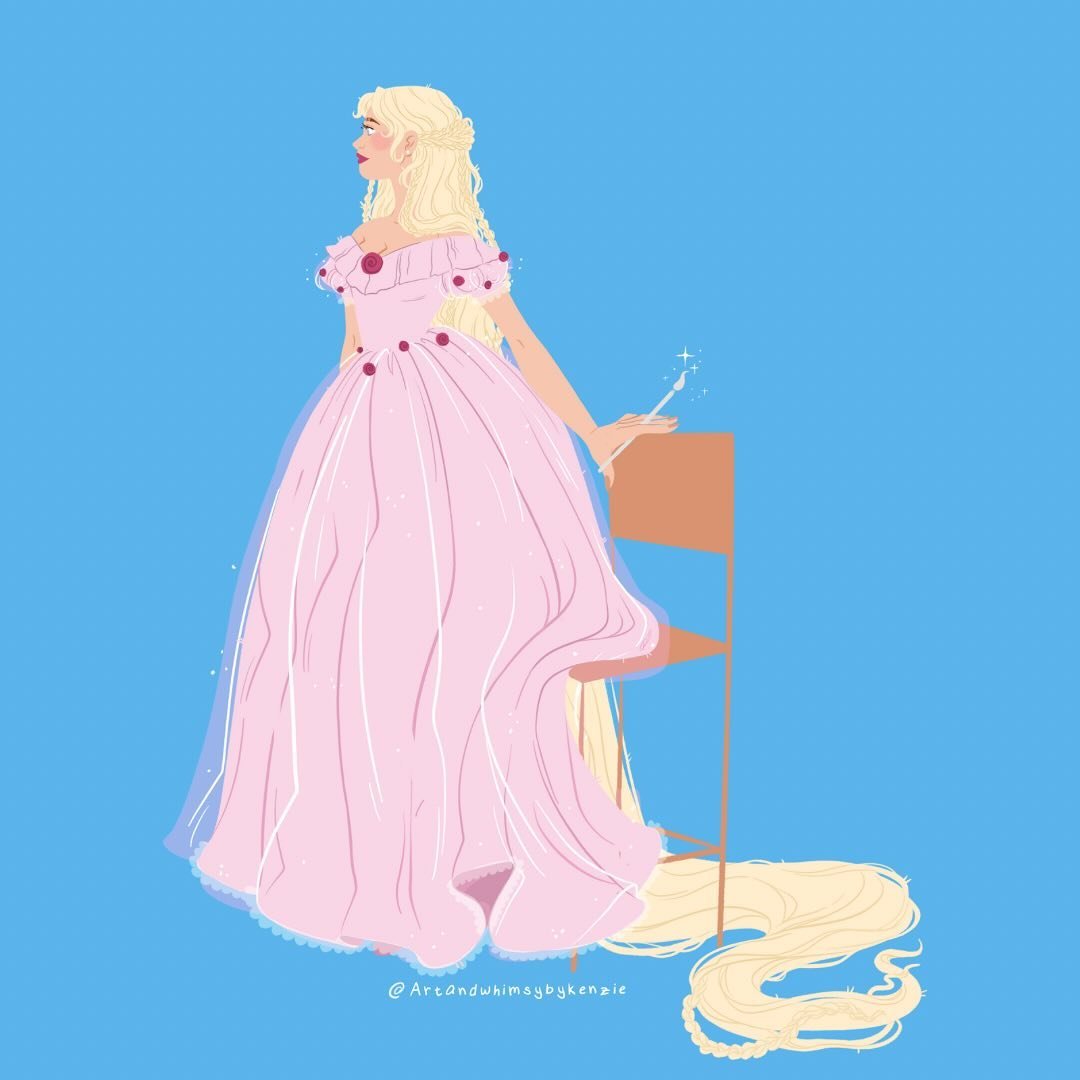 Just a little Barbie Rapunzel doodle ✨
&bull;
&bull;
Anyone else watch these movies on VHS over and over again as a kid? 
&bull;
&bull;
#barbie #rapunzel #barbierapunzel #fanart #illustration #characterart #barbiefanart #illustration #artistsoninstag