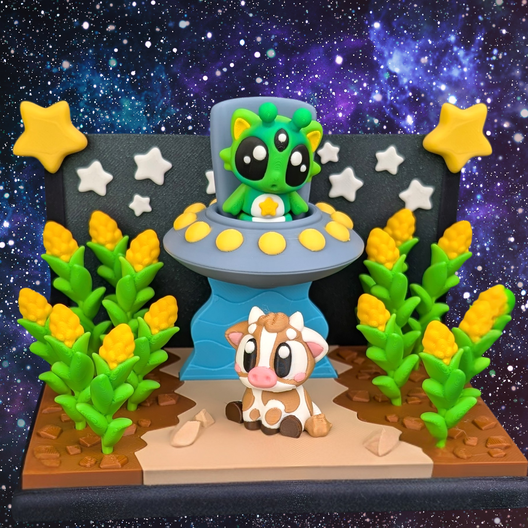Cow and Alien set