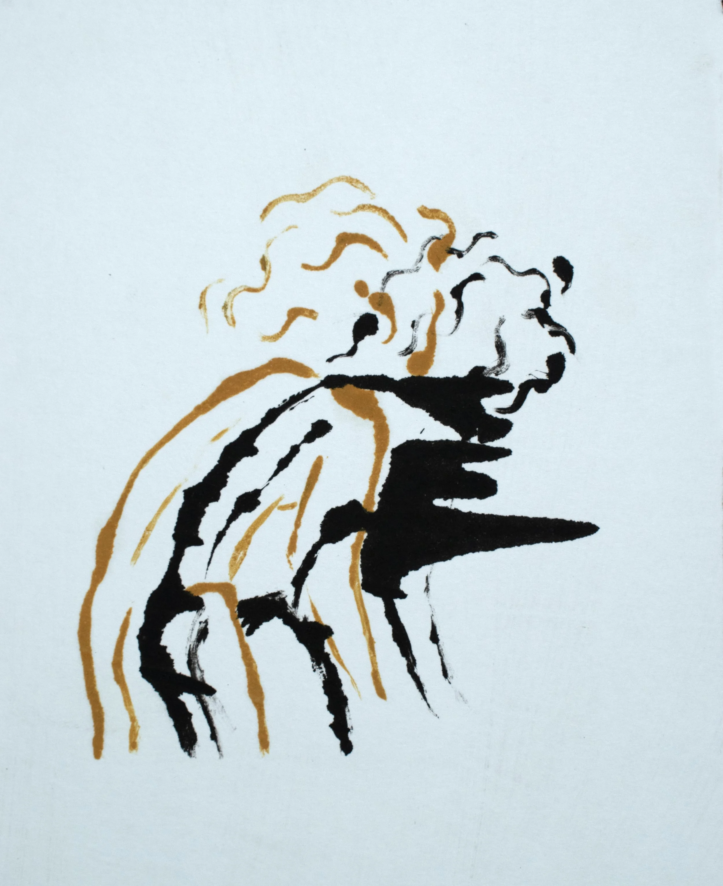 Disembodied, Monotype, 7" X 6"
