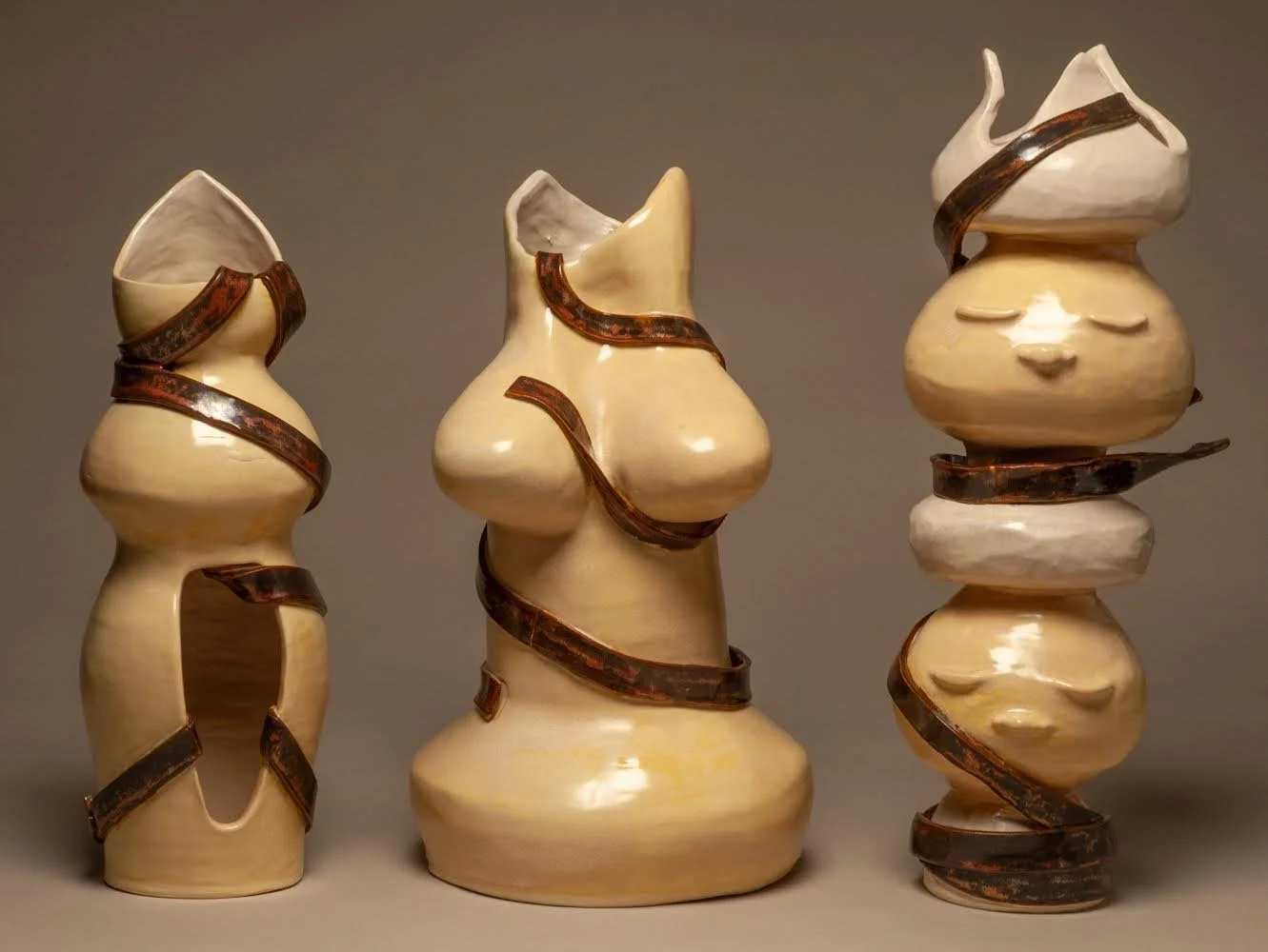 Three Vessels, Ceramics, 2022
