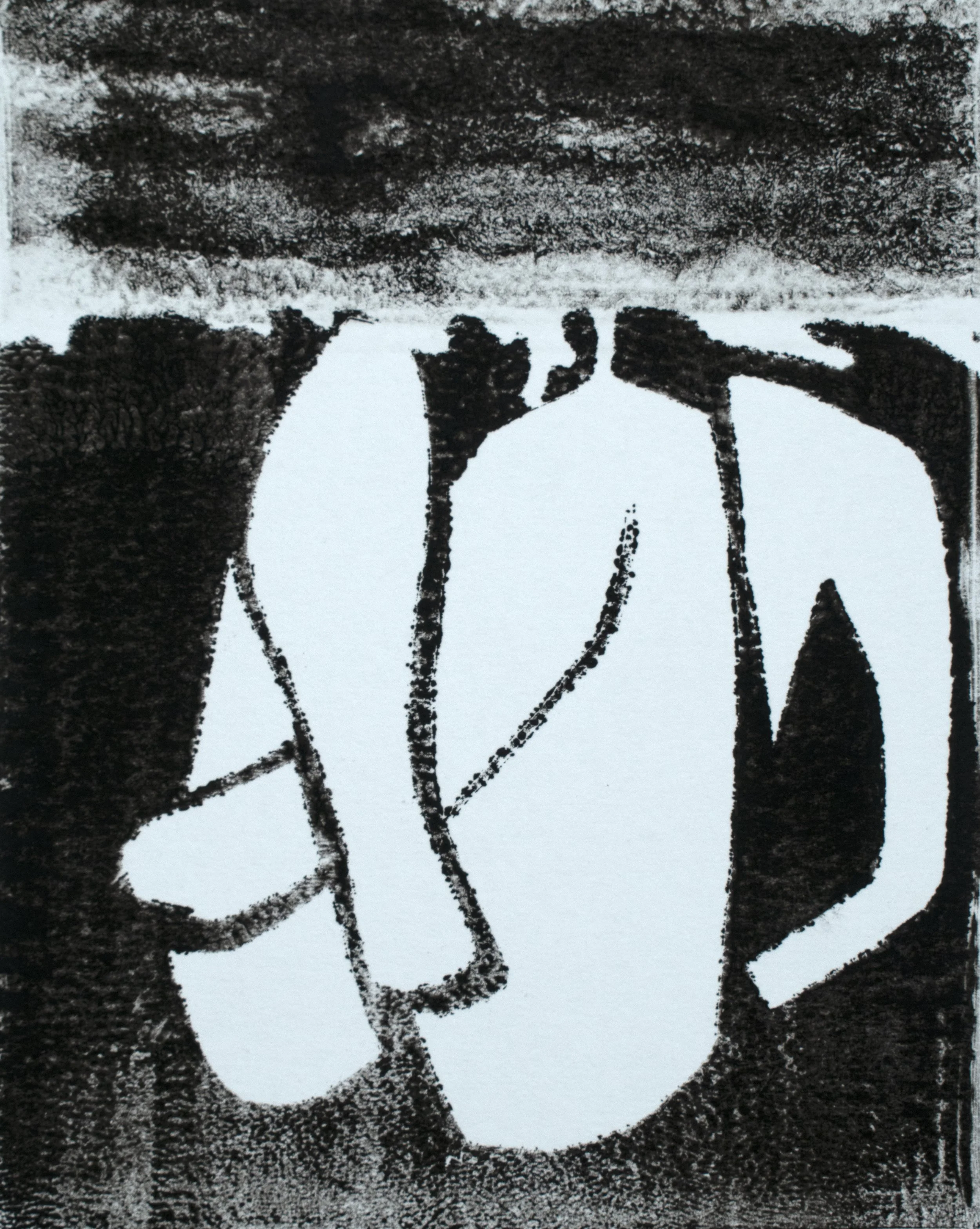 Attract & Repulse, Monotype, 7" X 6"