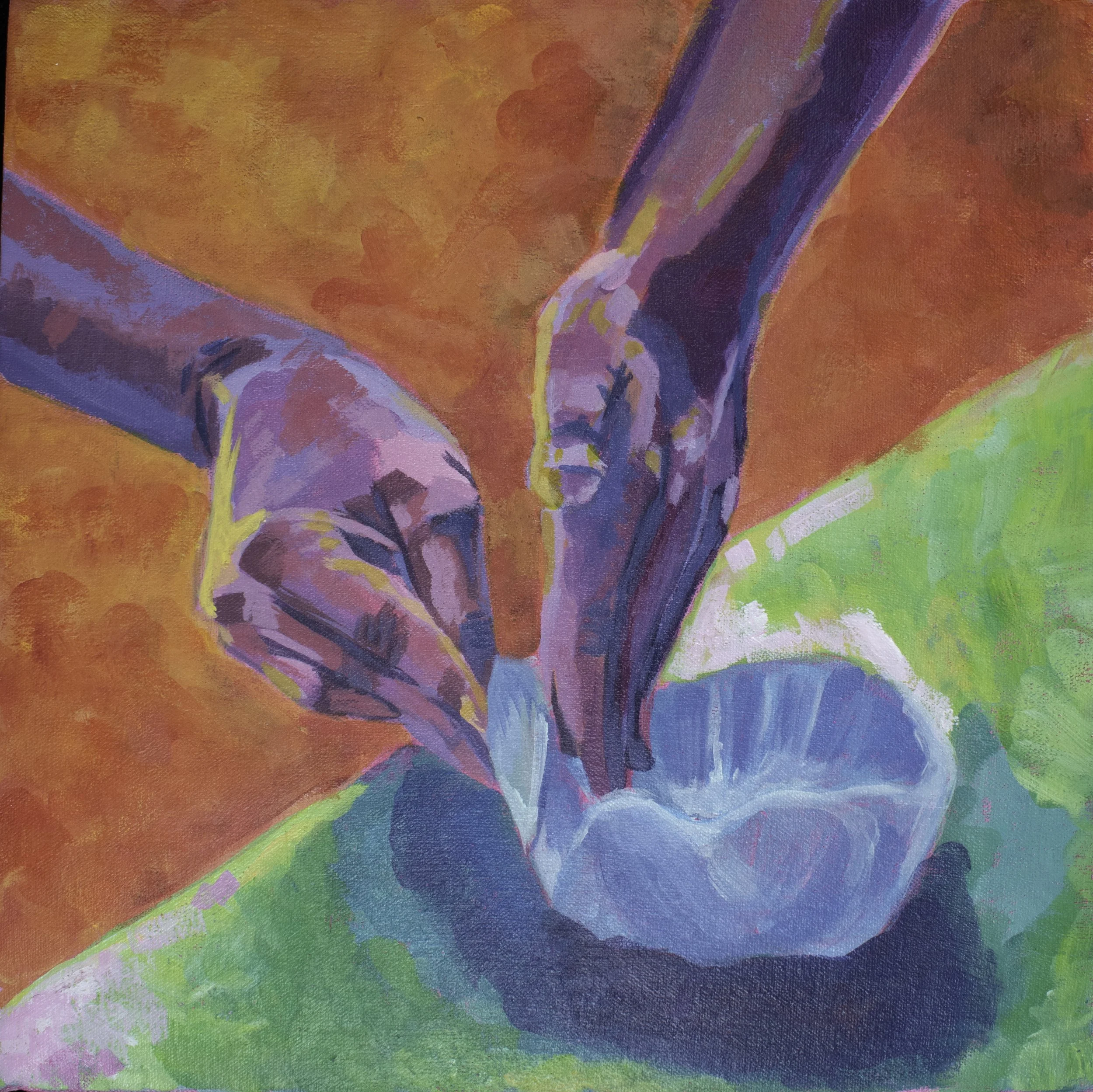 Creator's Legacy (Perfect), Acrylic on canvas, 13" X 13", 2024
